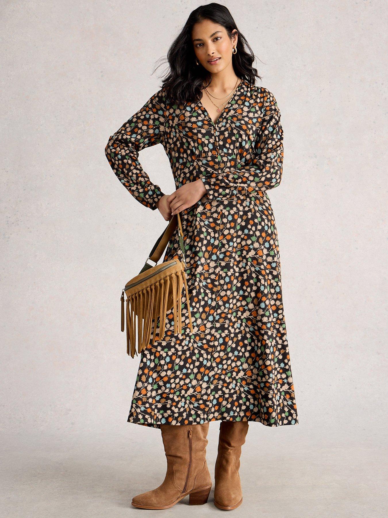 White Stuff Megan Jersey Dress - Black