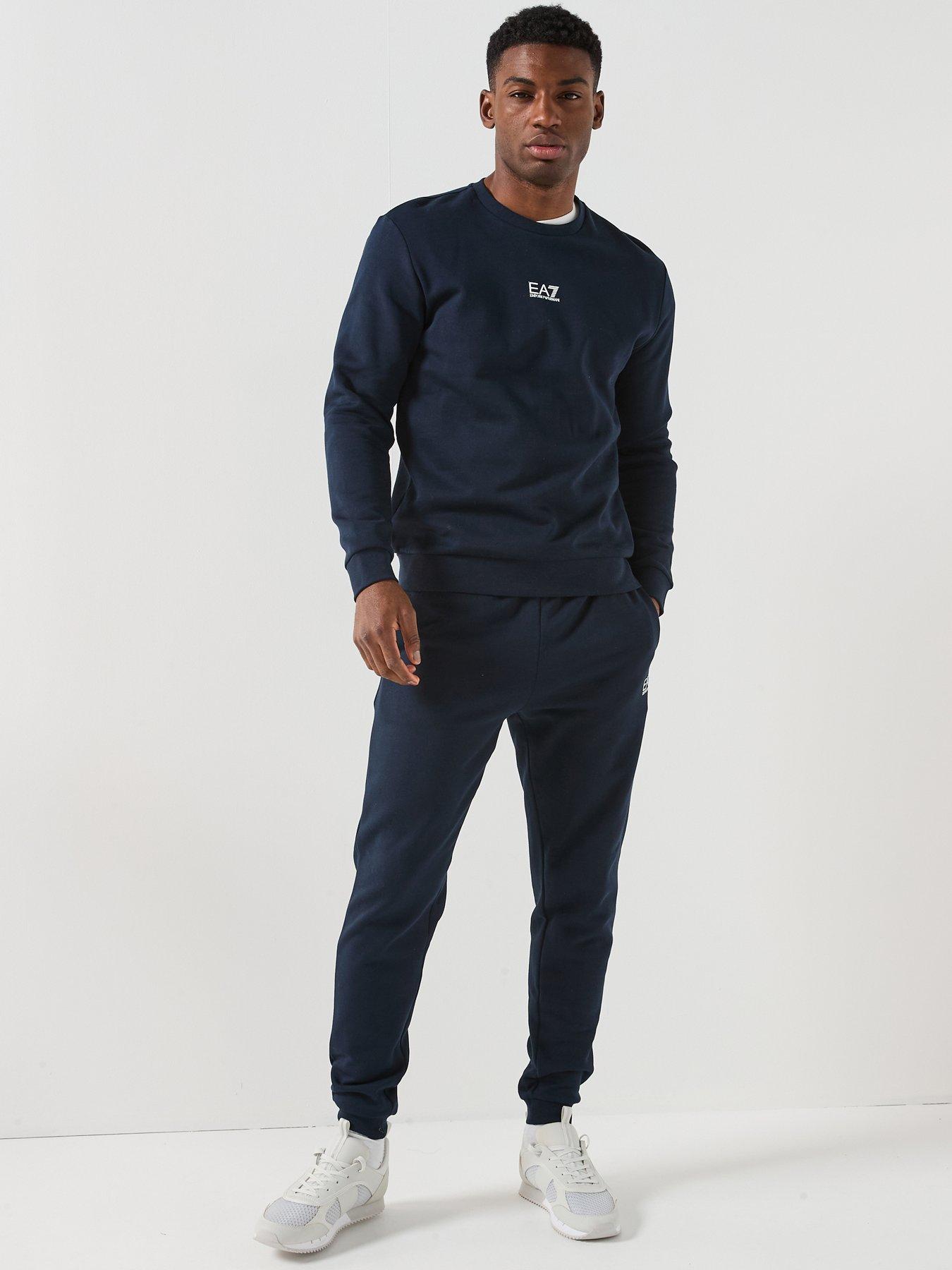 Ea7 Emporio Armani Core Id Crew Sweat Tracksuit - Navy