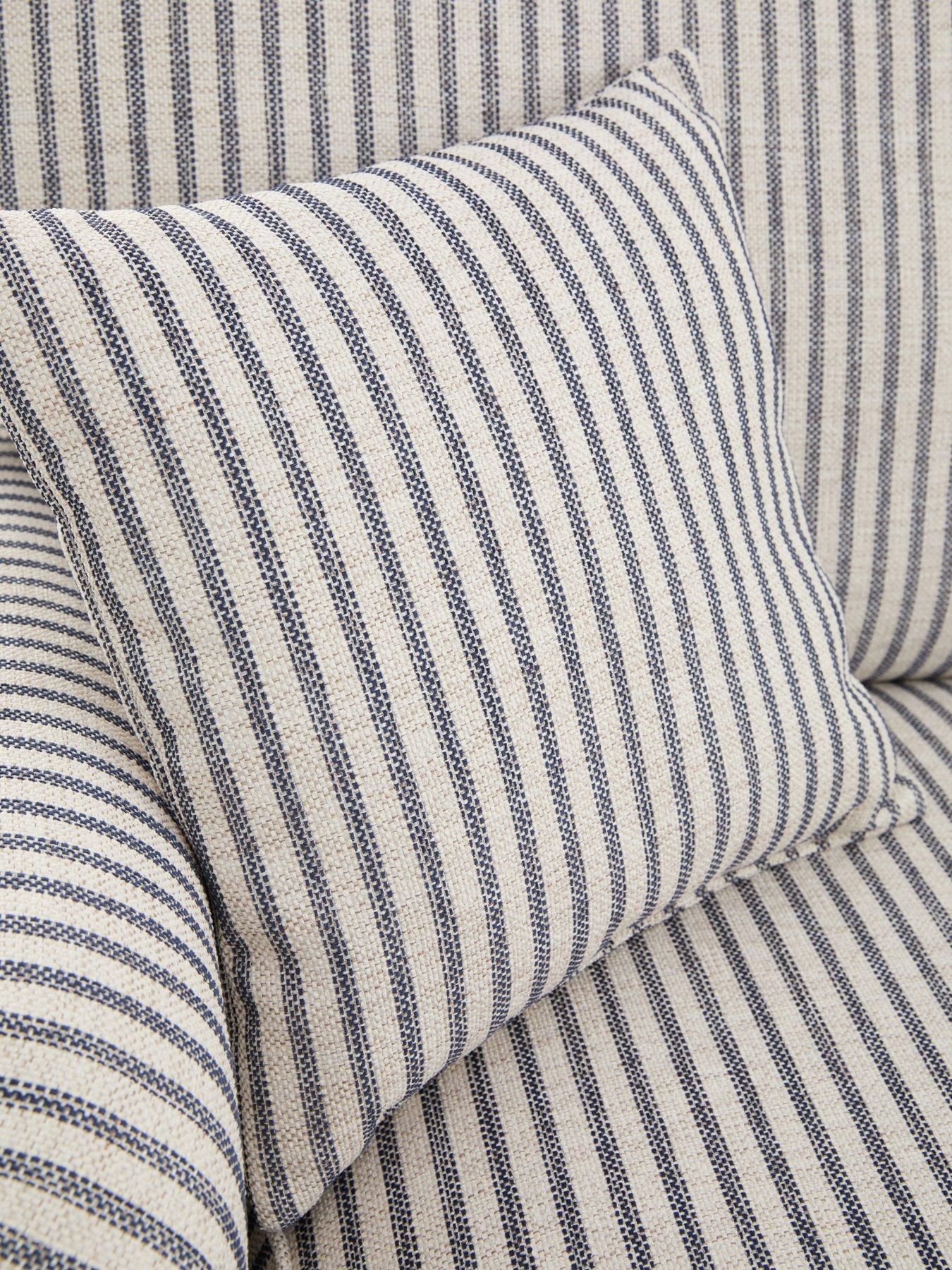 Image 6 of 7 of The Very Collection Bay Stripe Right Hand&nbsp;Double Arm Corner Group Sofa&nbsp;- Made to Order in the UK