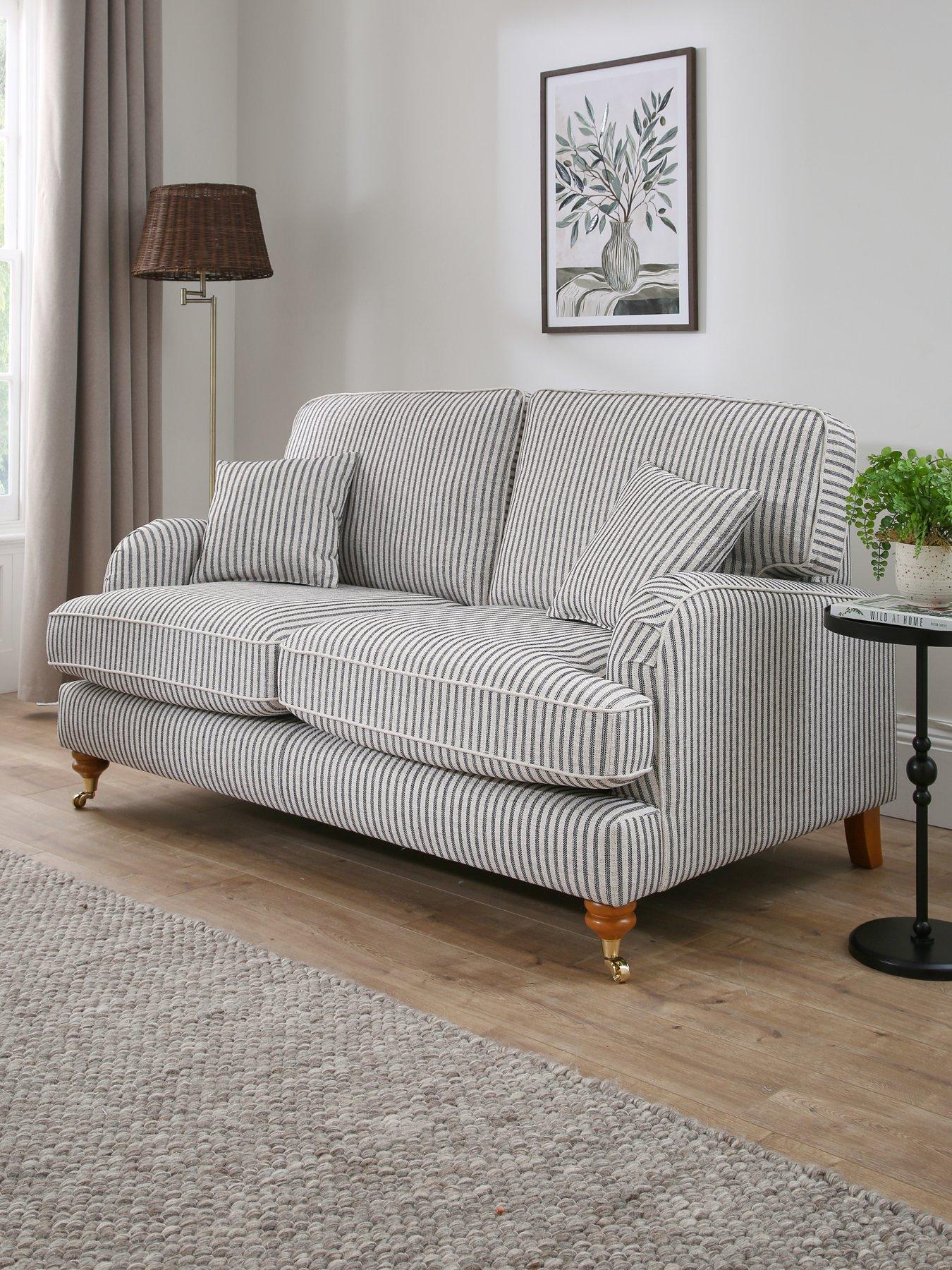 The Very Collection Bay Stripe 2 Seater Fabric Sofa - Made to Order in the UK