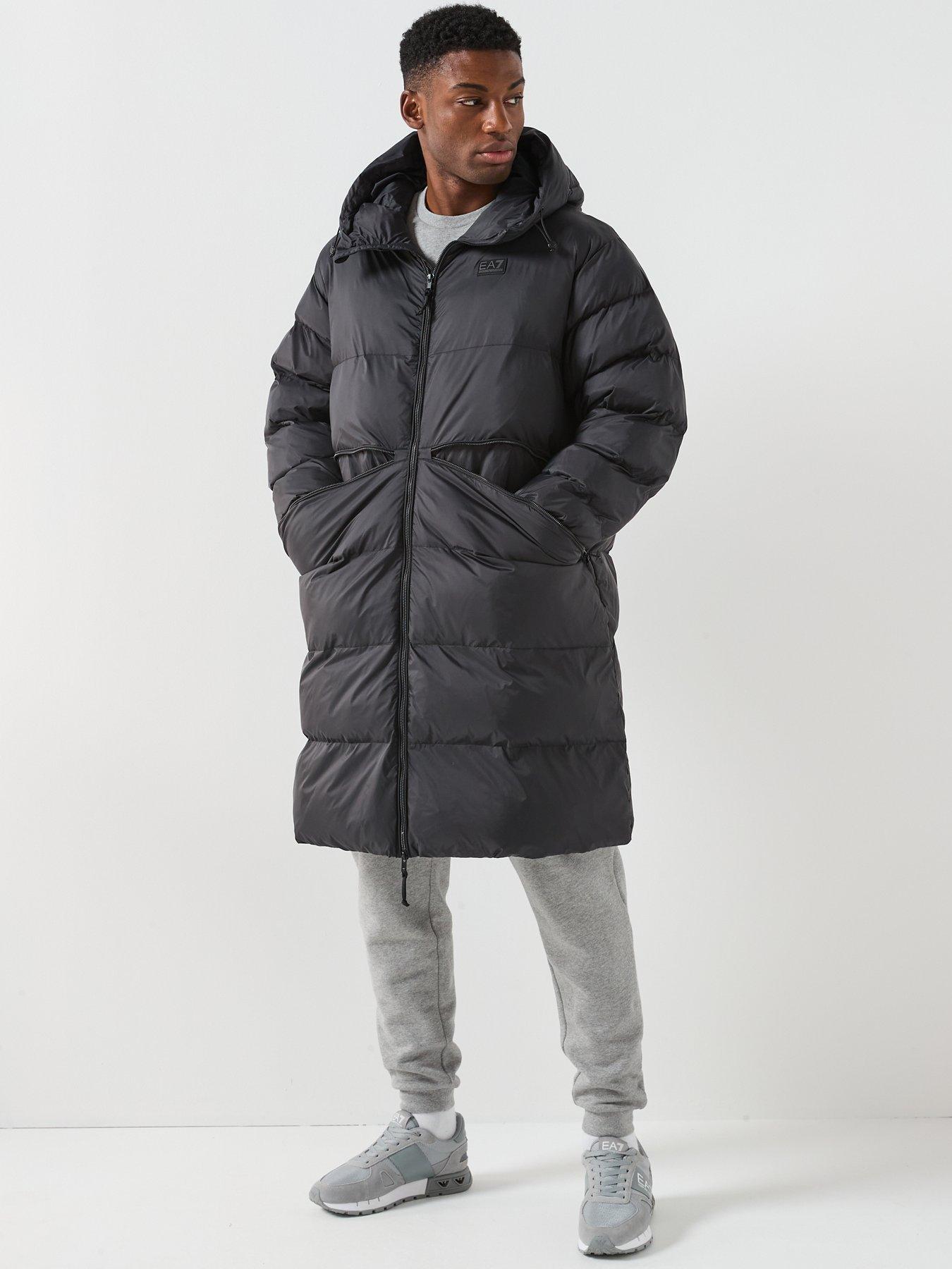 EA7 Emporio Armani Mountain Polar Back Logo Longline Padded Parka