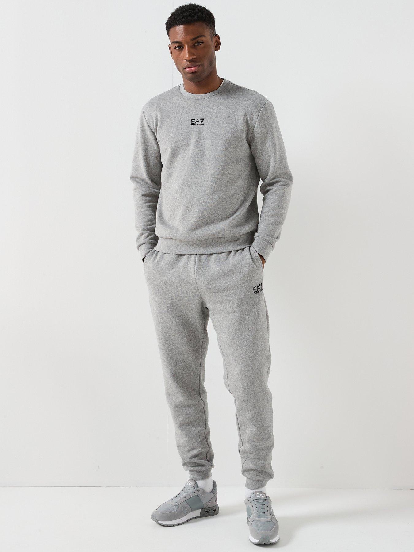 Ea7 Emporio Armani Core Id Crew Sweat Tracksuit - Grey