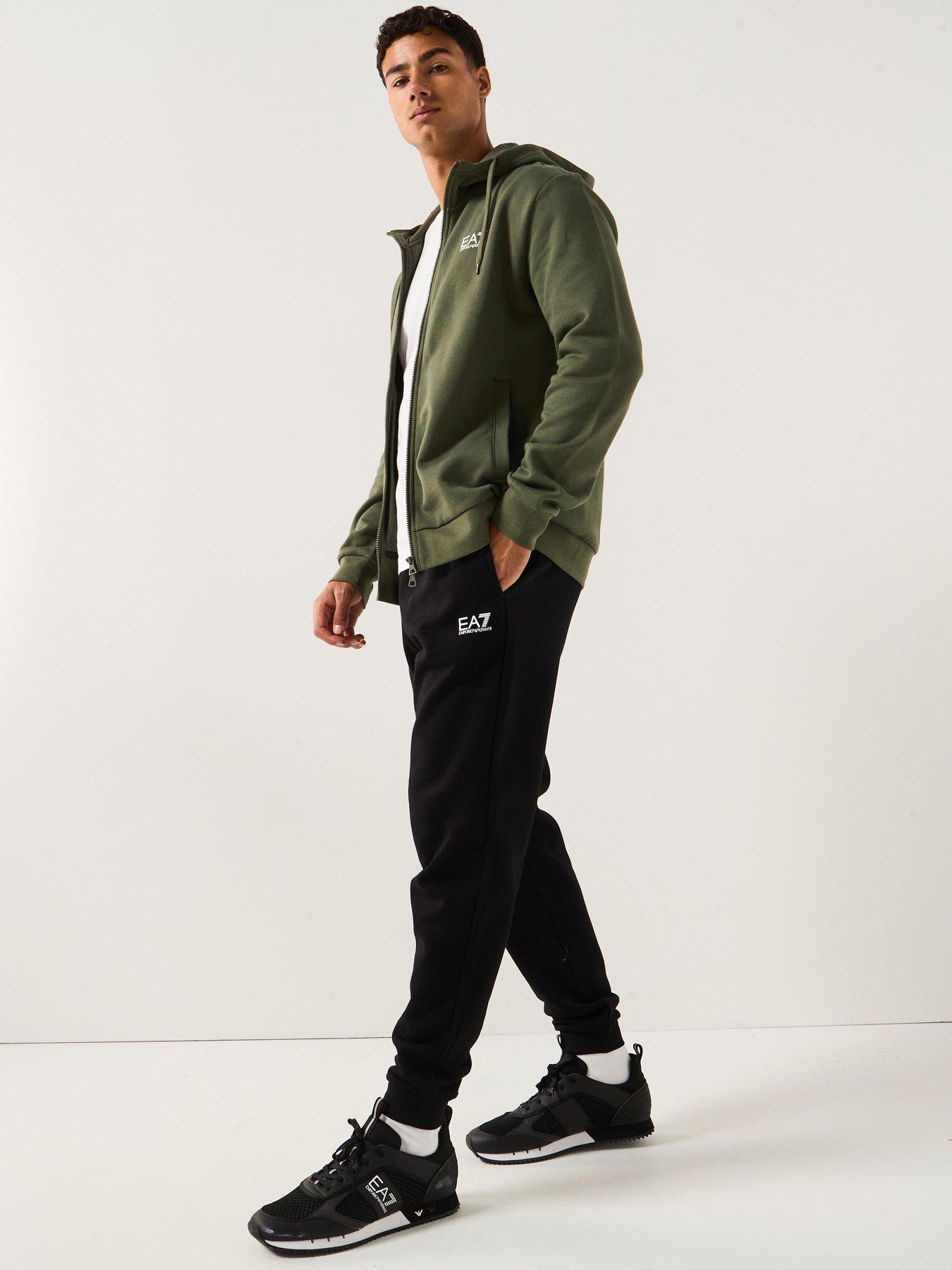 Ea7 Emporio Armani Train Core Id Full Zip Hooded Tracksuit - Green