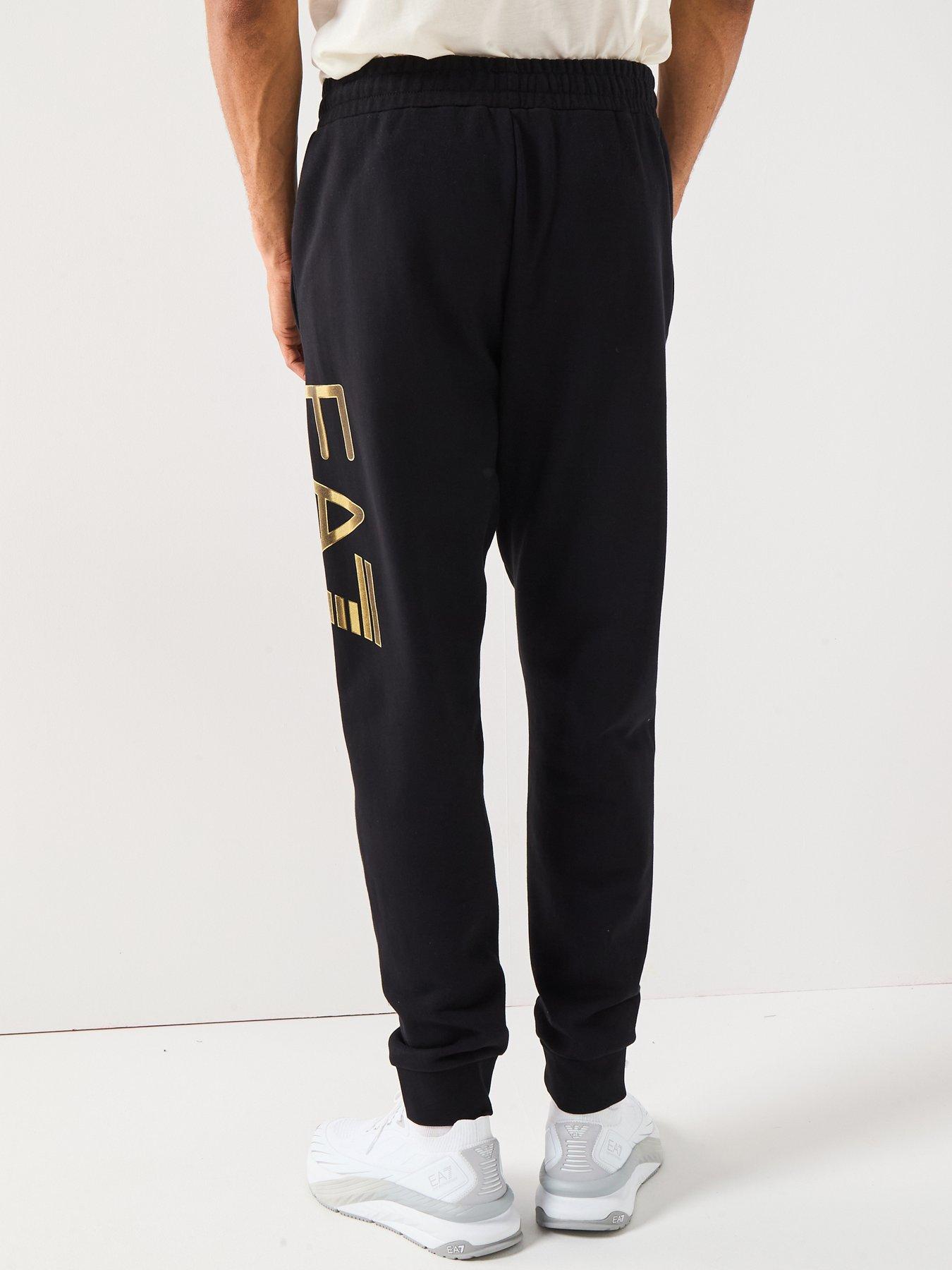 Image 2 of 6 of EA7 Emporio Armani Train Logo Series Large Logo Joggers - Black
