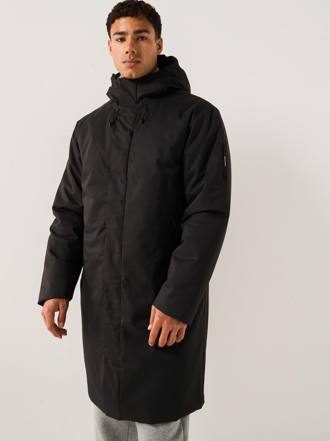 EA7 Emporio Armani Mountain Longline Tech Parka - Black | Very