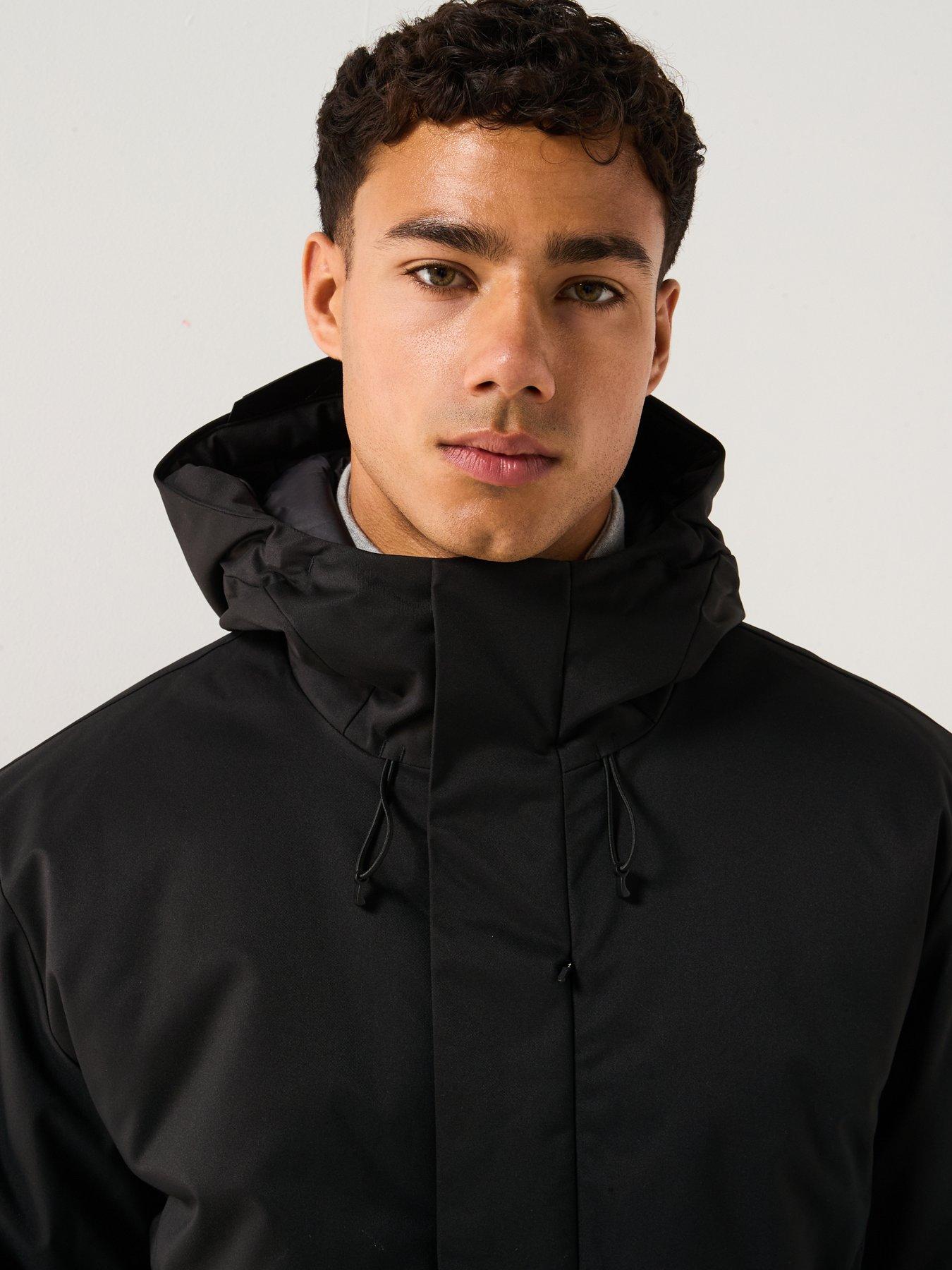 EA7 Emporio Armani Mountain Longline Tech Parka - Black | Very