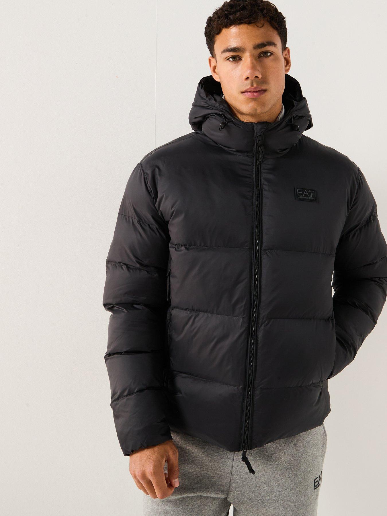 Image 2 of 6 of EA7 Emporio Armani Mountain Polar Logo Padded Jacket - Black