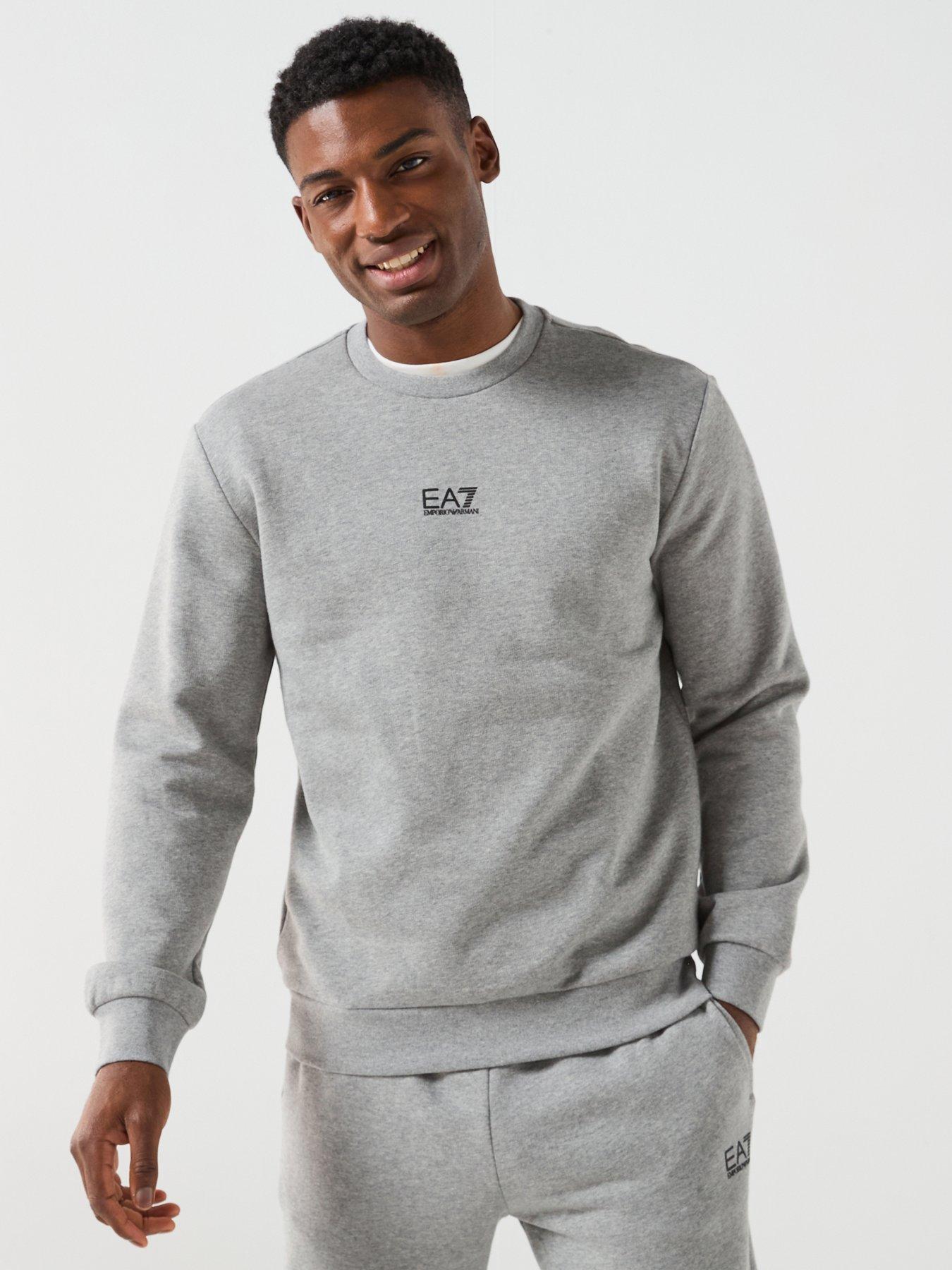 EA7 Emporio Armani Core Id Logo Crew Sweatshirt - Grey