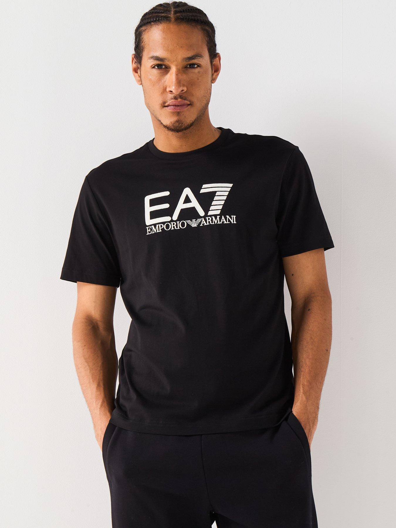 Ea7 Emporio Armani Train Visibility Large Logo T-Shirt - Black