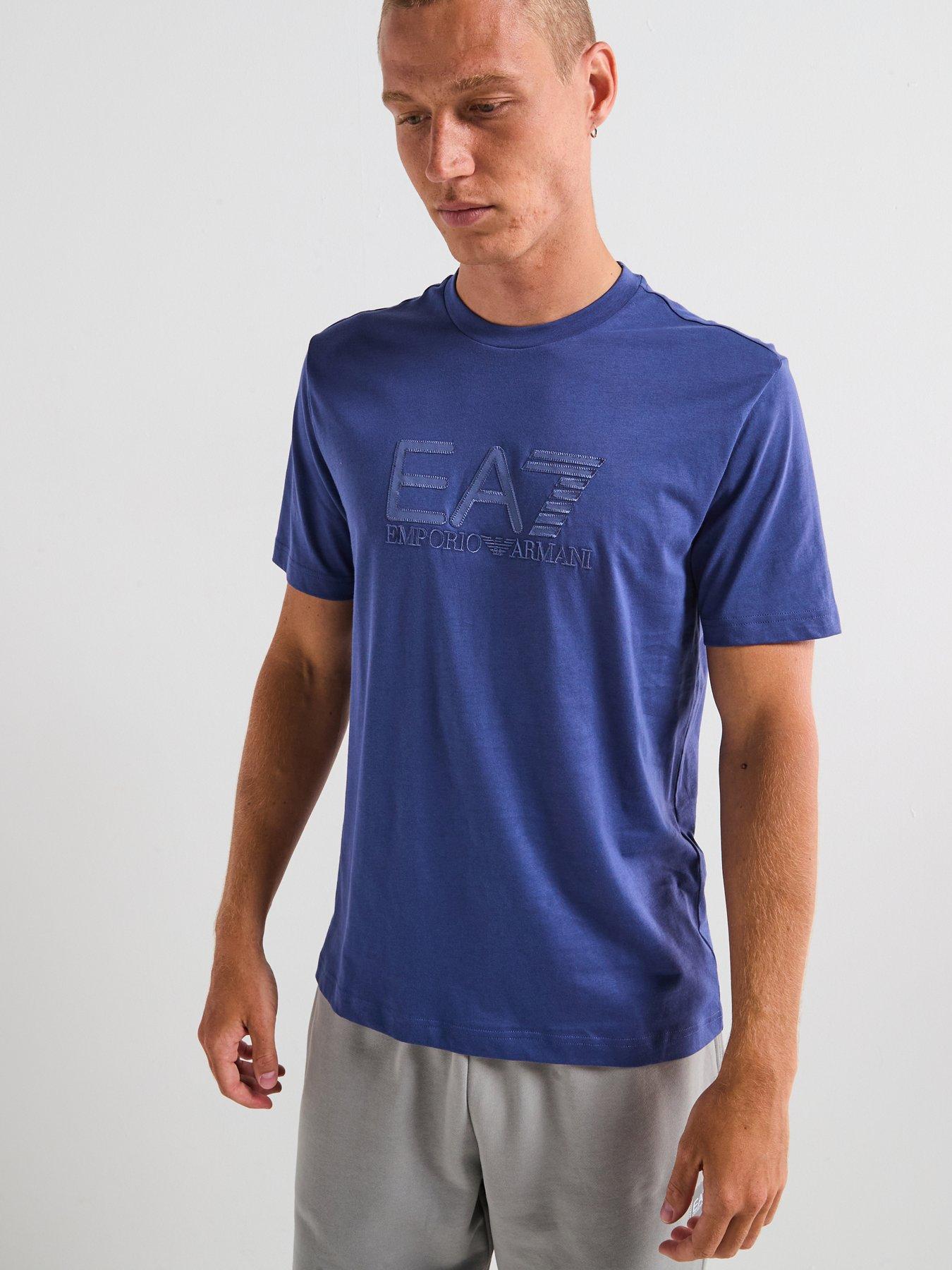 Ea7 Emporio Armani Train Visibility Large Logo T-Shirt - Blue