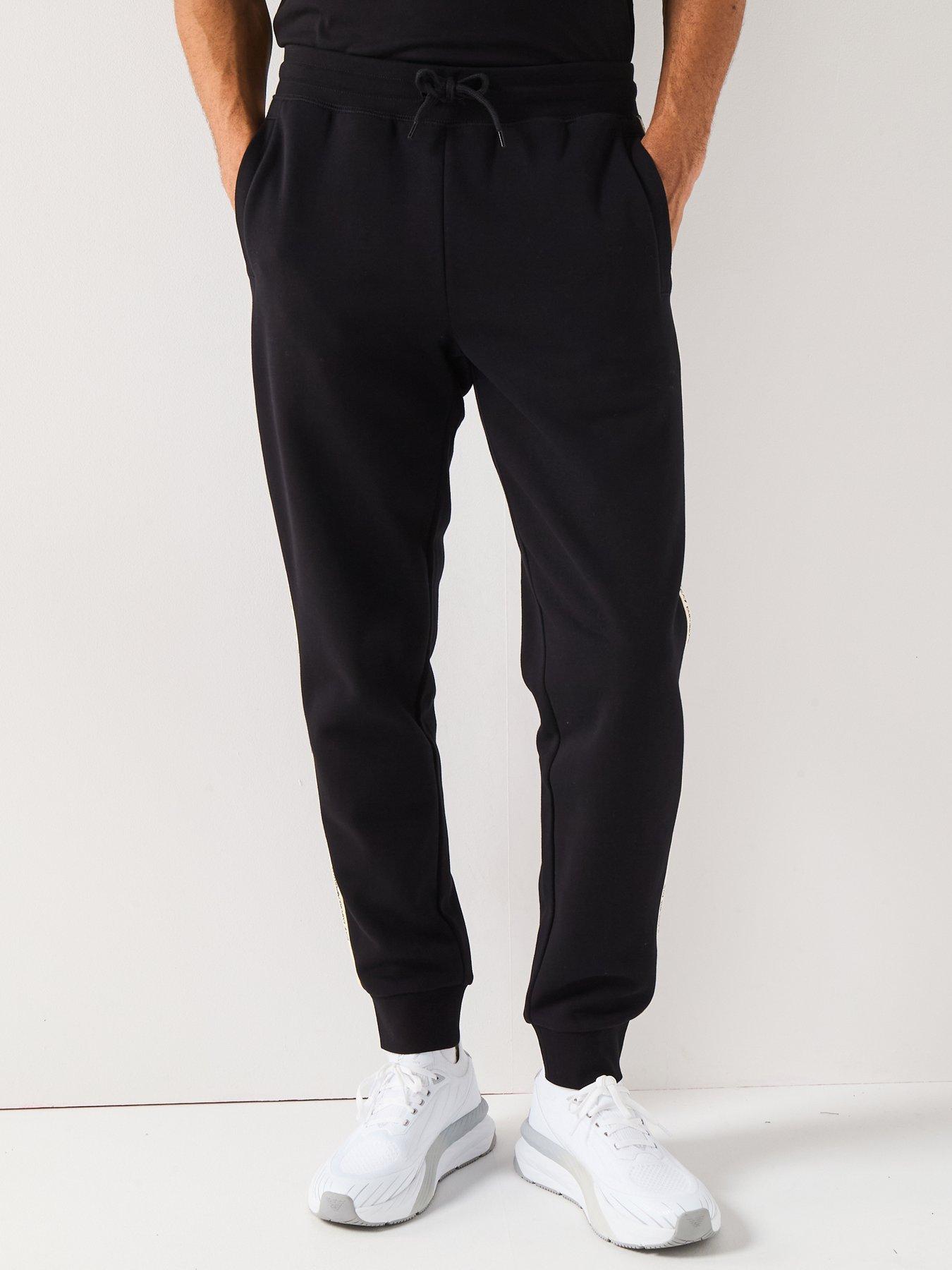 EA7 Emporio Armani Train Logo Series Tape Joggers - Black
