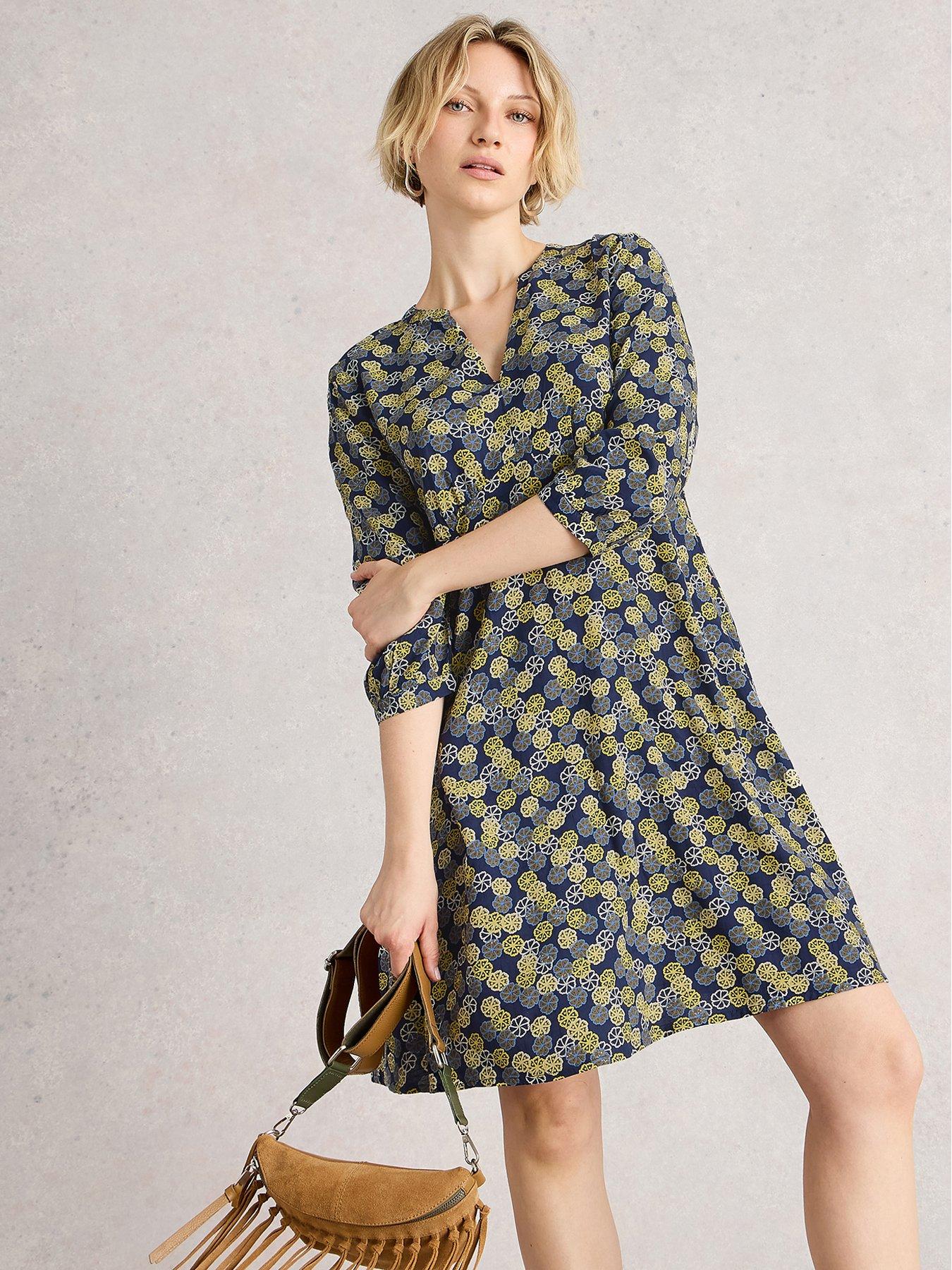undefined Frances Dress - Navy