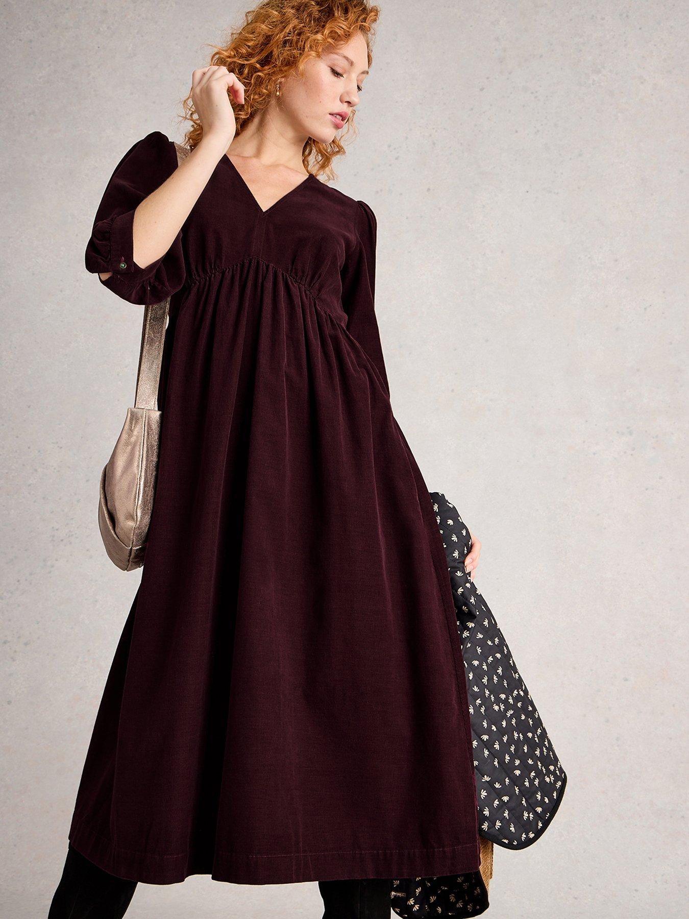 White Stuff Lucy Cord Dress - Purple