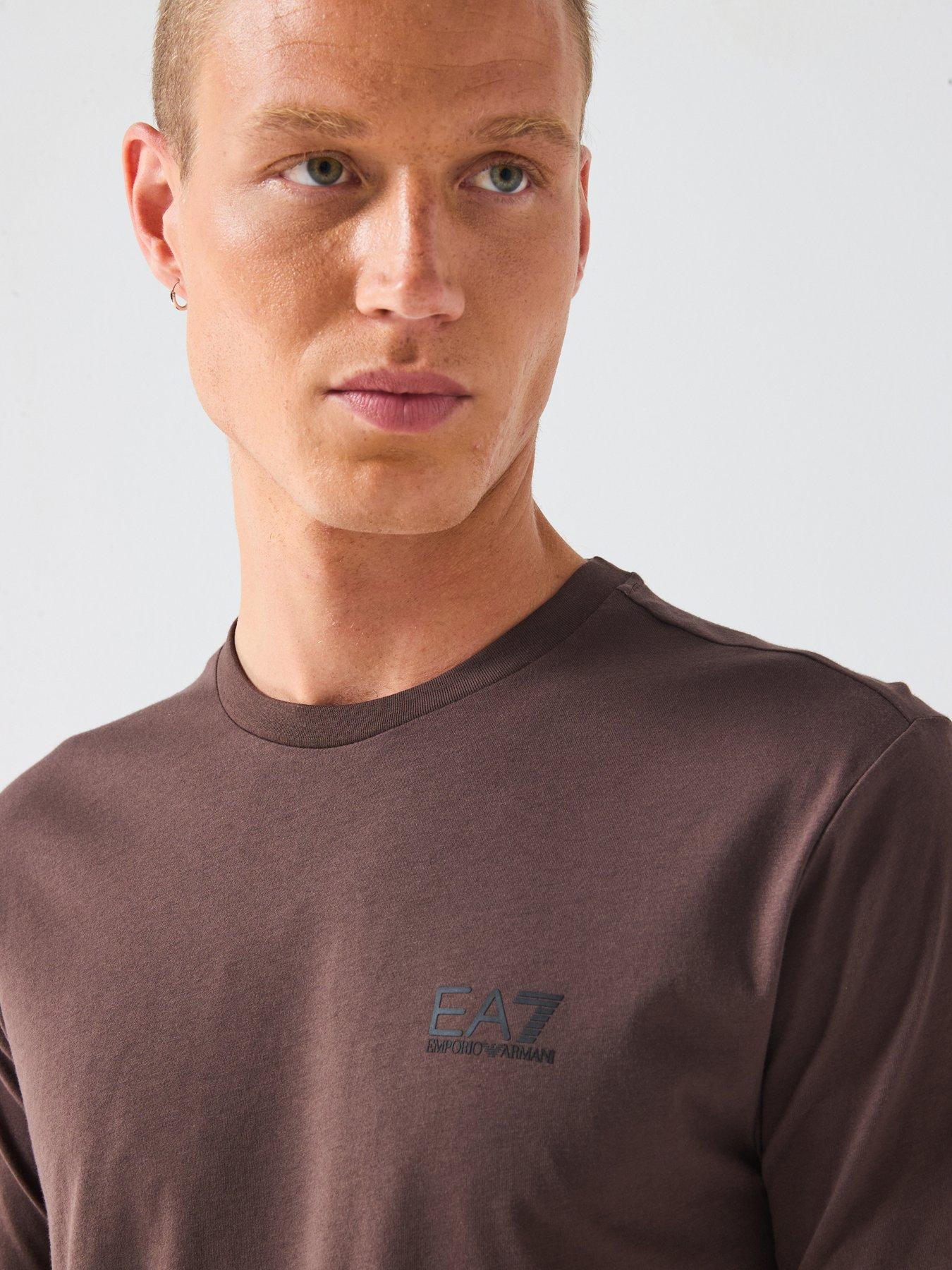 Image 4 of 6 of EA7 Emporio Armani Core Id Crew Neck T-Shirt - Brown