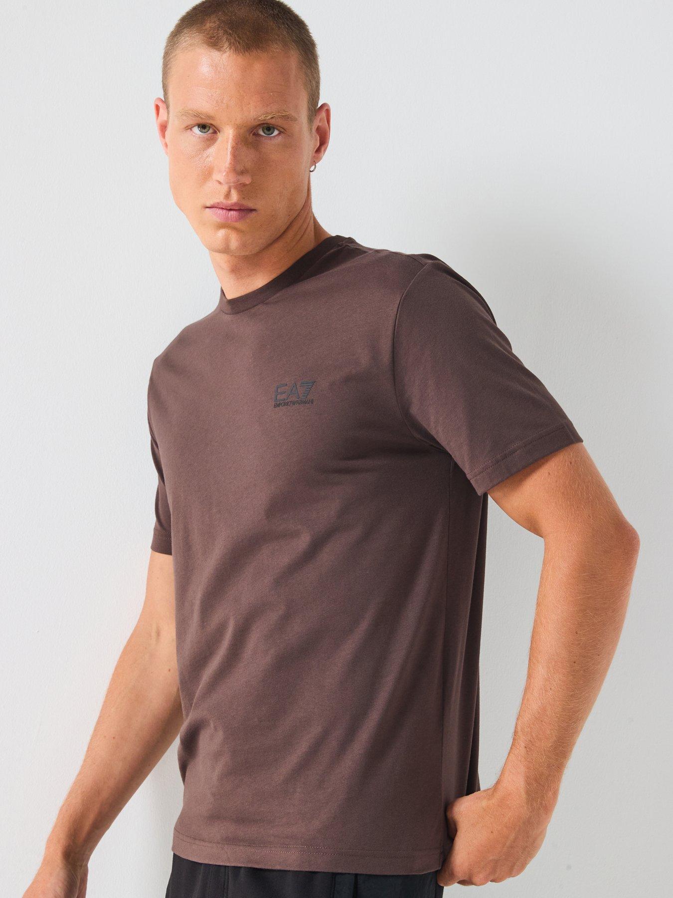 Image 5 of 6 of EA7 Emporio Armani Core Id Crew Neck T-Shirt - Brown