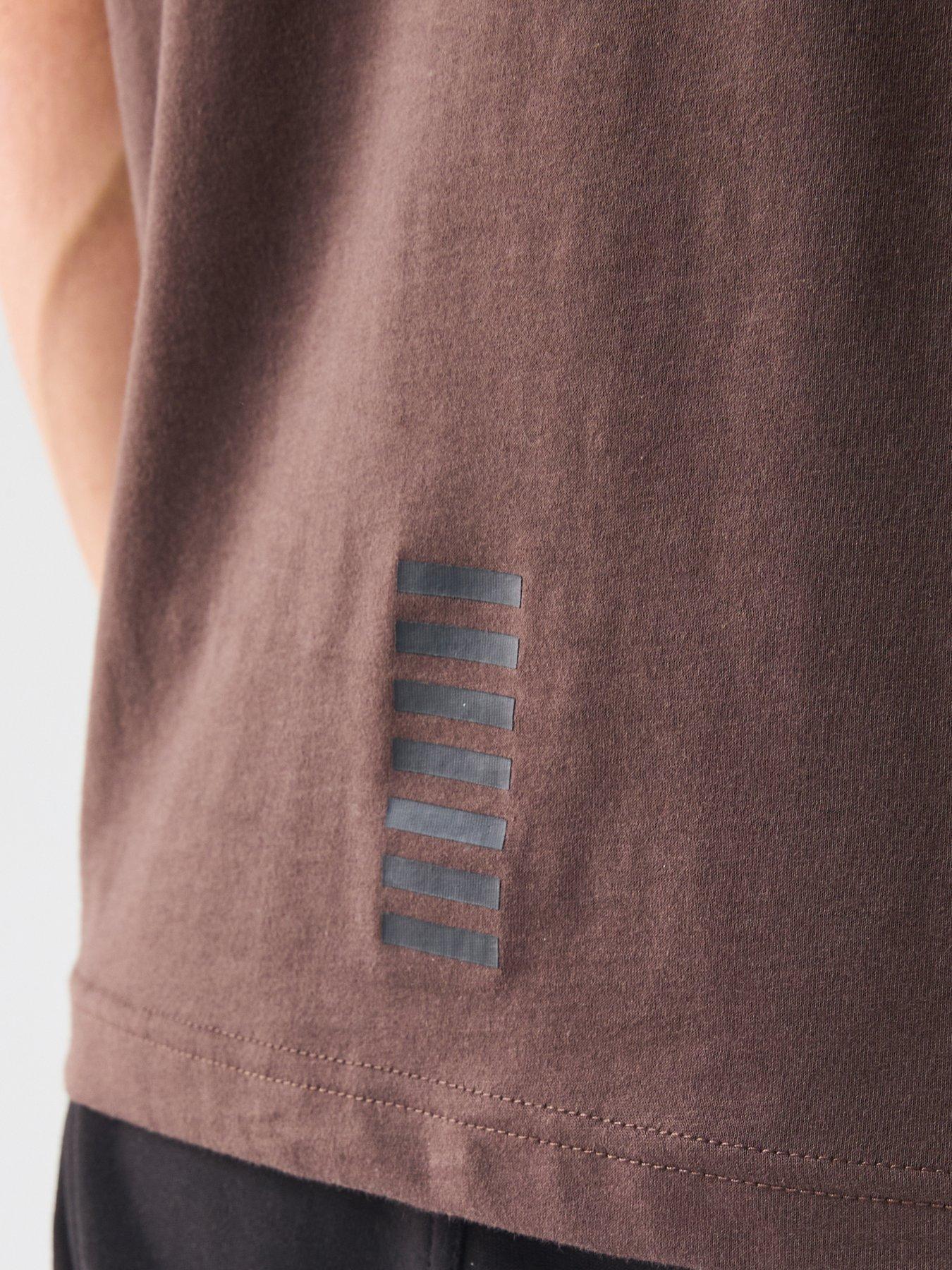 Image 6 of 6 of EA7 Emporio Armani Core Id Crew Neck T-Shirt - Brown
