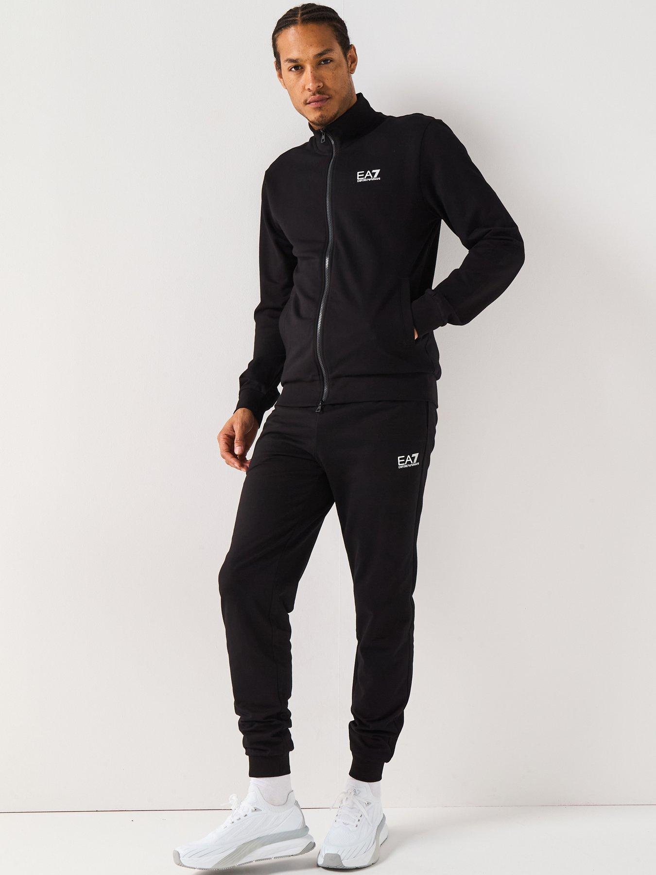 Ea7 Emporio Armani Ea7 Train Core Id Full Zip Tracksuit - Black