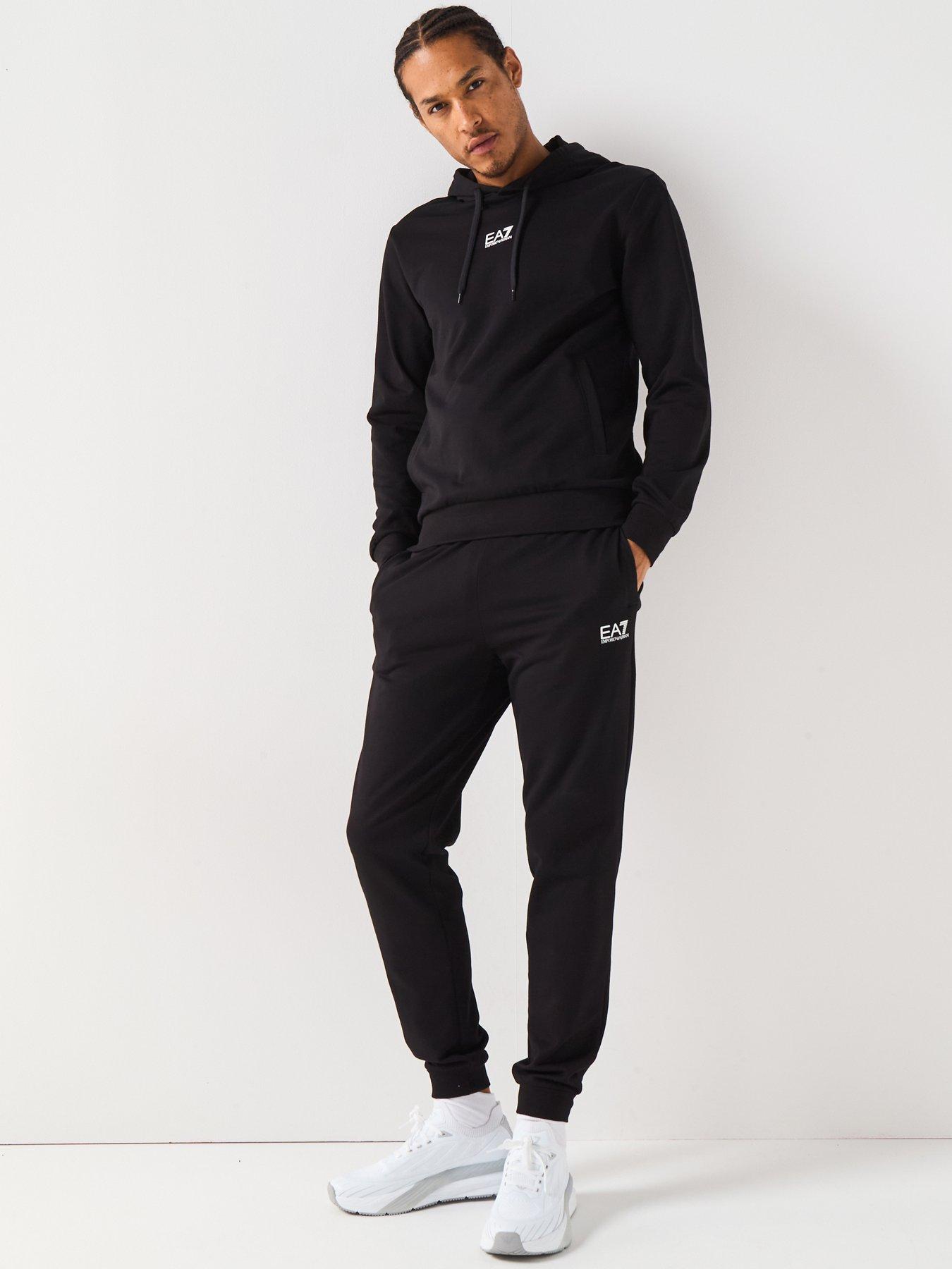 Ea7 Emporio Armani Ea7 Train Core Id Hooded Tracksuit - Black
