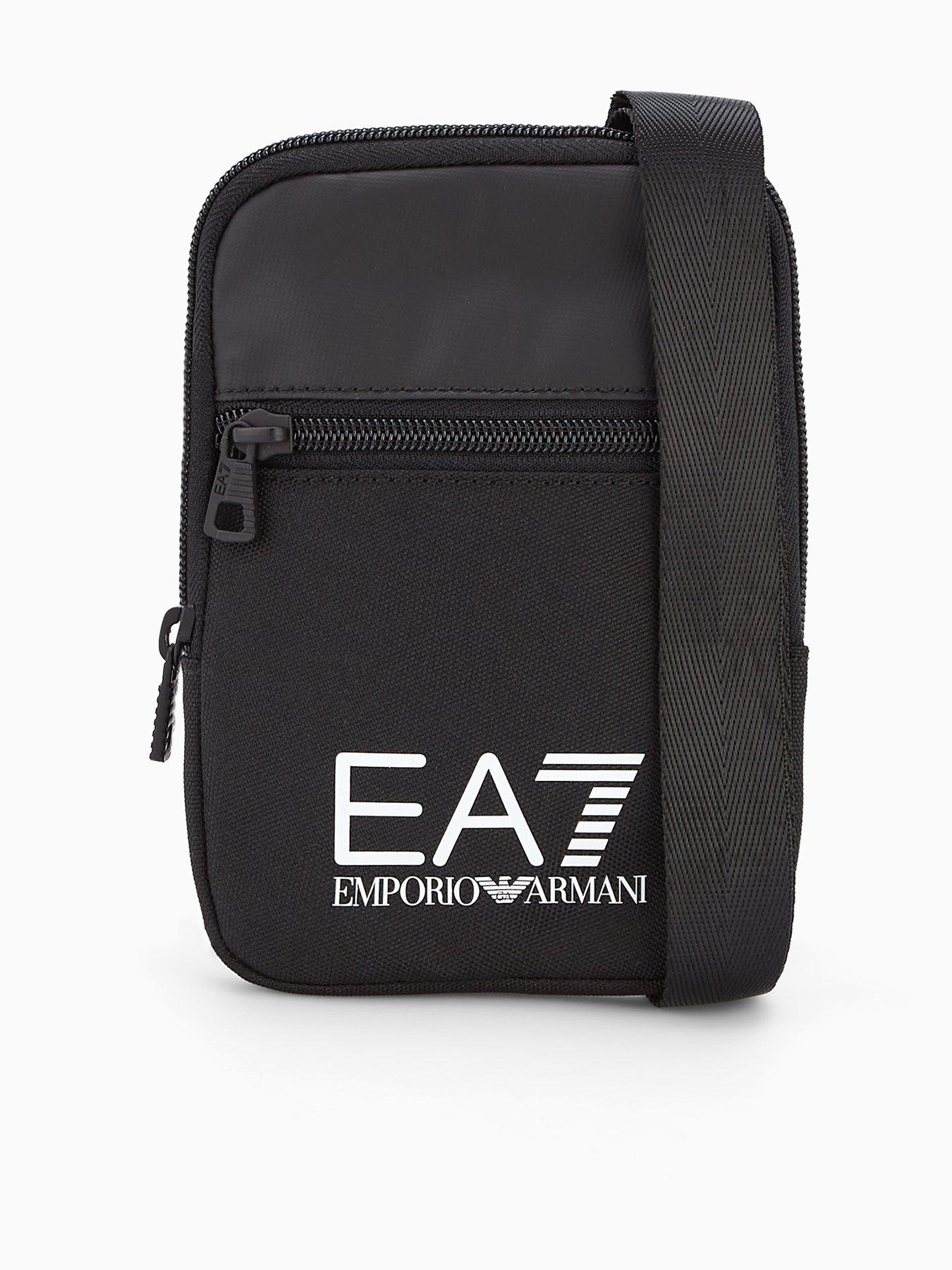 EA7 Emporio Armani Train Core Logo Small Crossbody Bag - Black