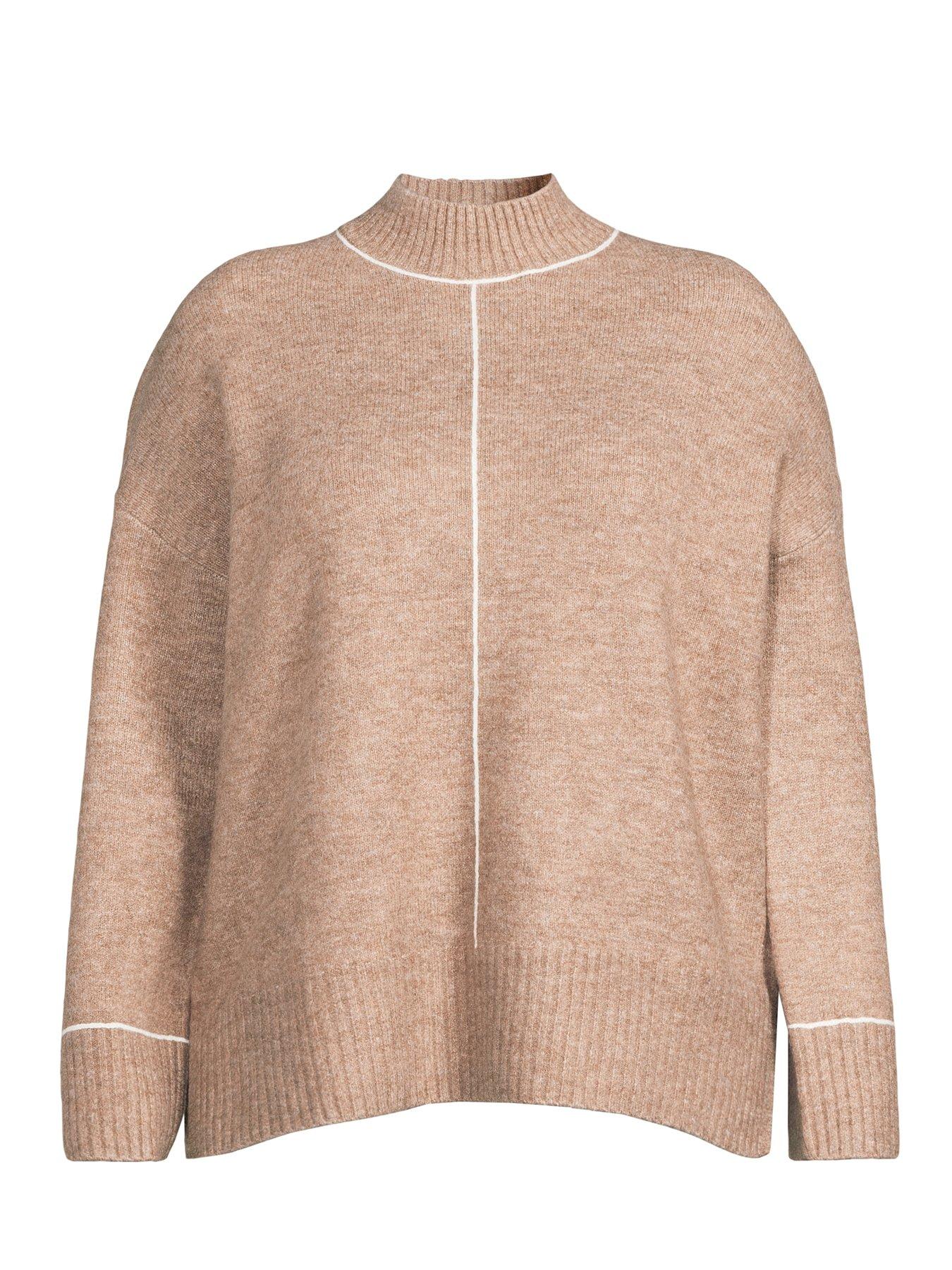 Image 7 of 7 of The Very Collection Curve Contrast Stitch Longline Jumpe