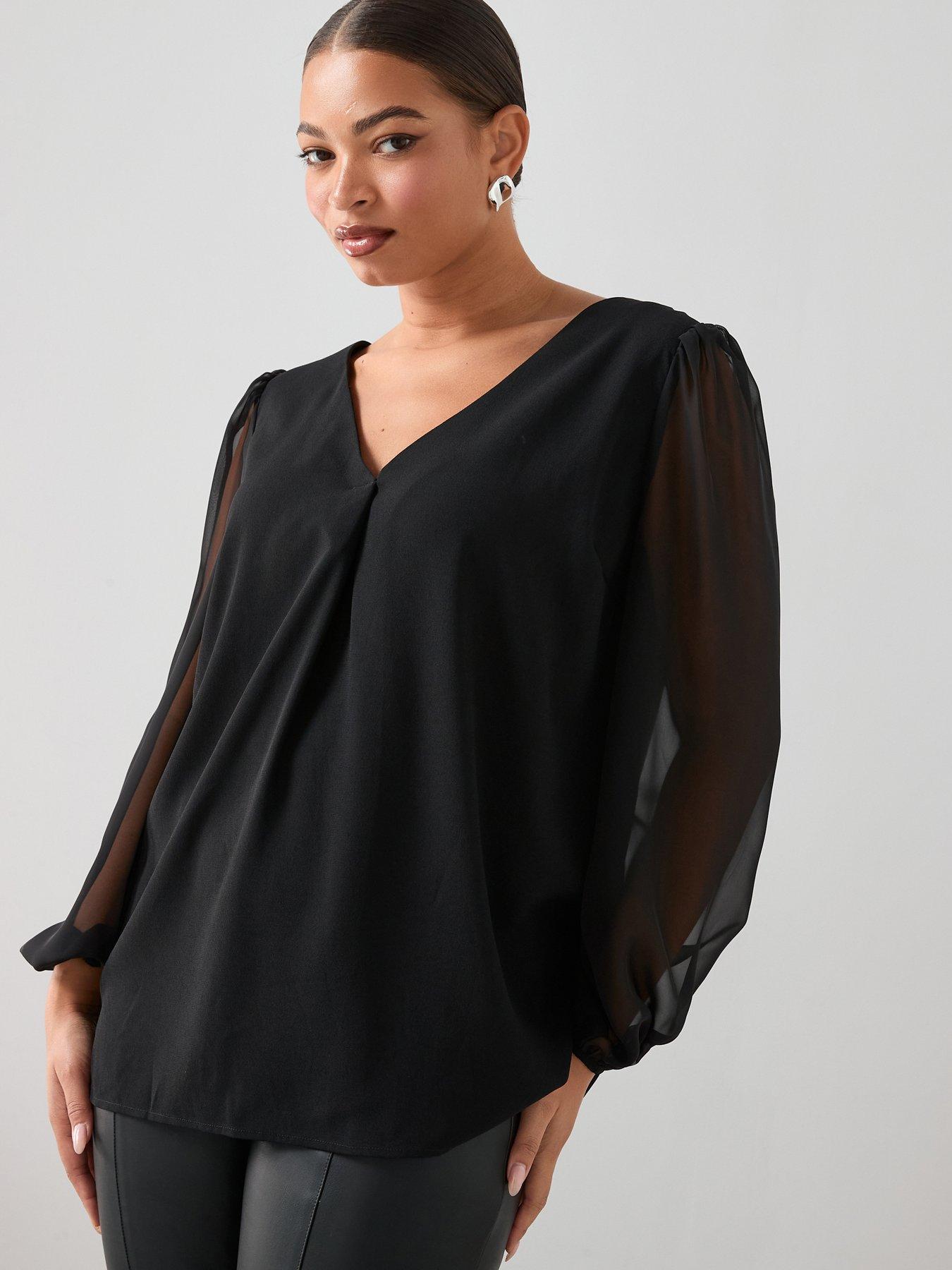 The Very Collection Curve Bow Back Top | Very