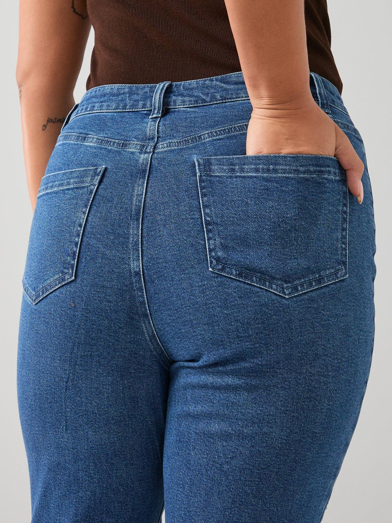 Image 5 of 7 of The Very Collection Curve Rhinestone Straight Leg Jean
