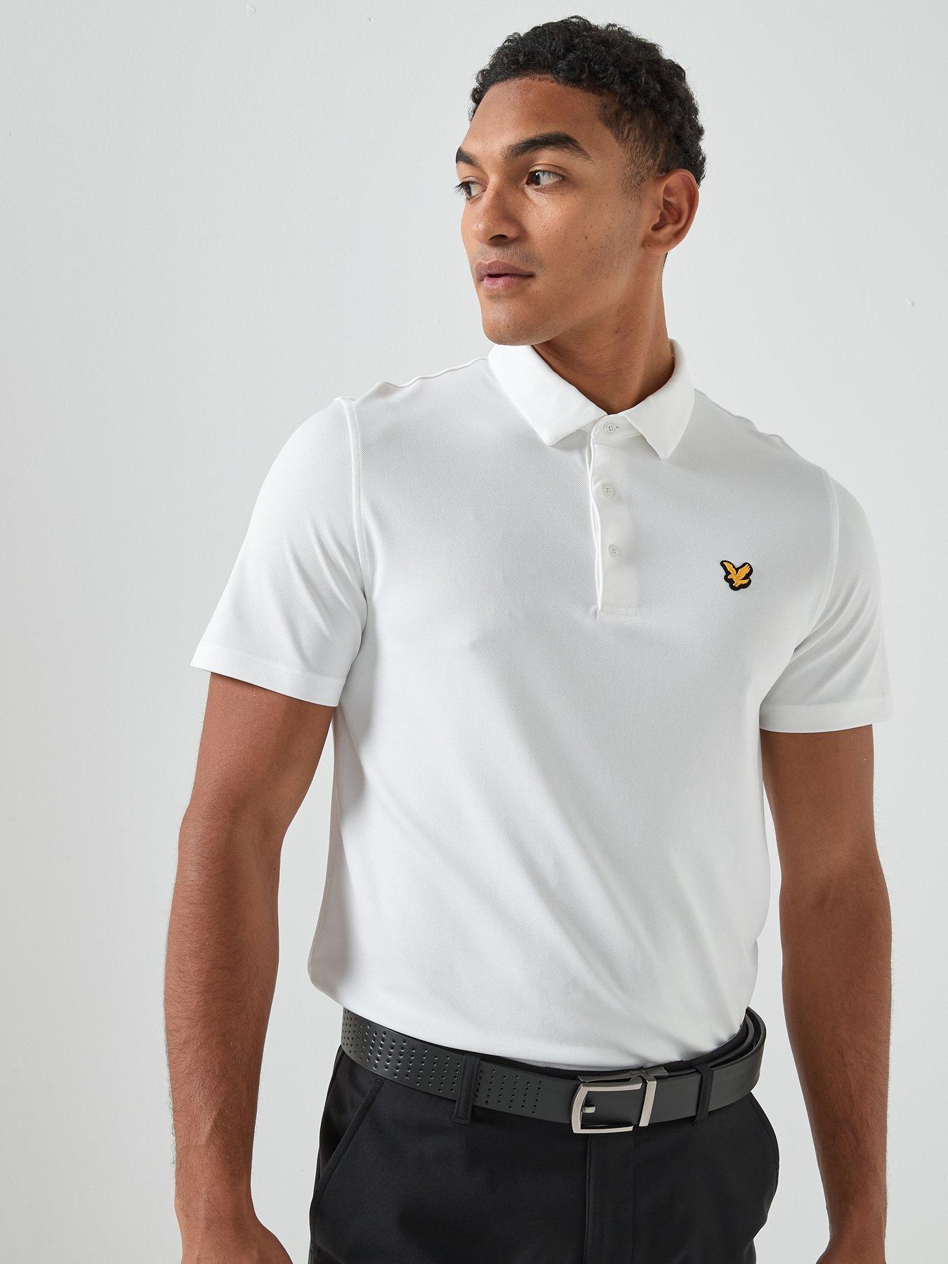 Lyle & Scott Golf Mens Tour Polo Shirt, White, Size 2Xl, Men