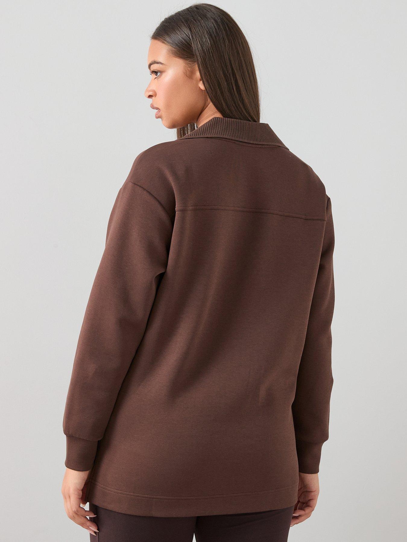 Image 2 of 7 of The Very Collection Curve V Neck Soft Touch Sweat