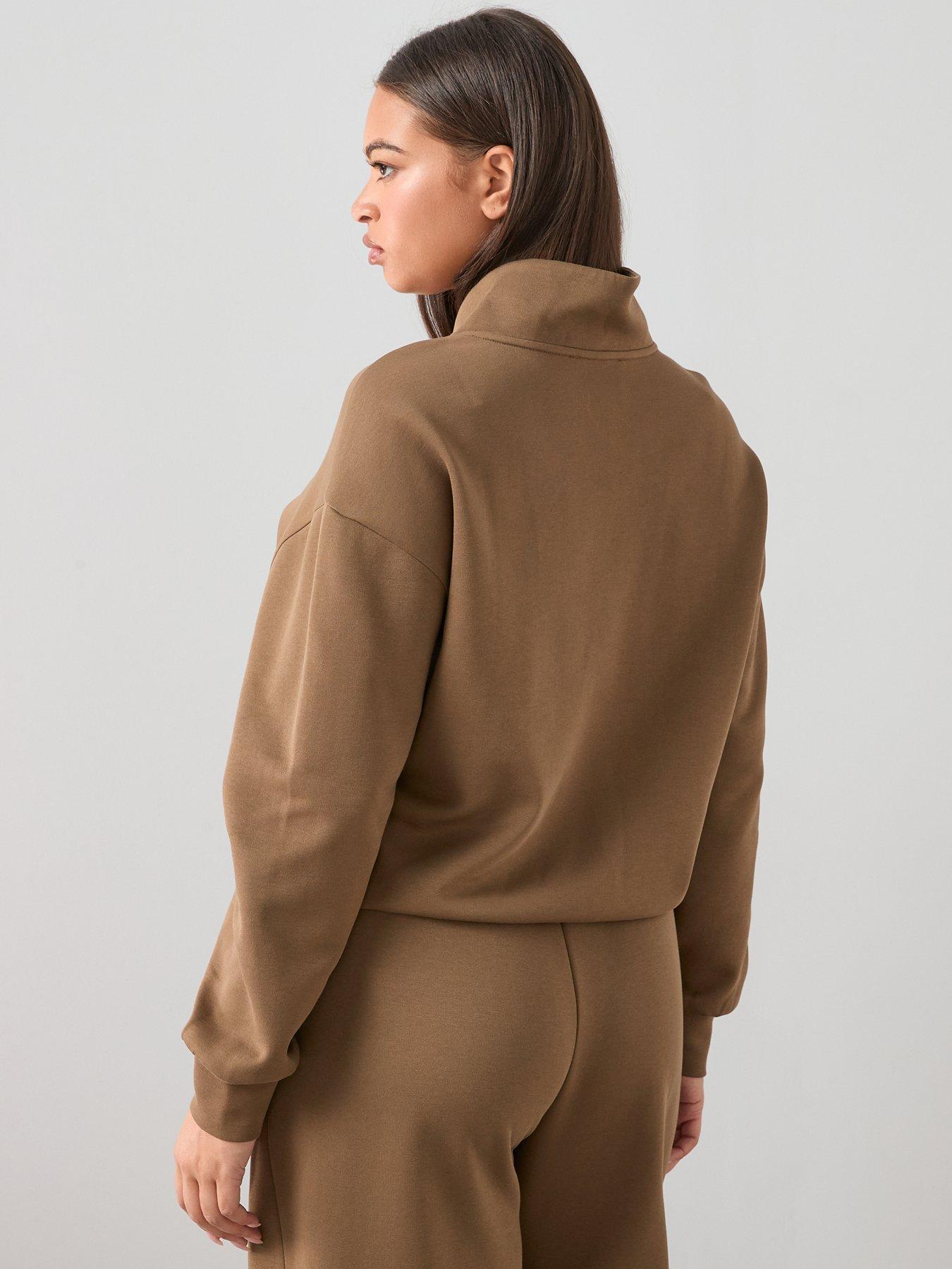 Image 2 of 7 of The Very Collection Curve Half Zip Sweat Co-ord