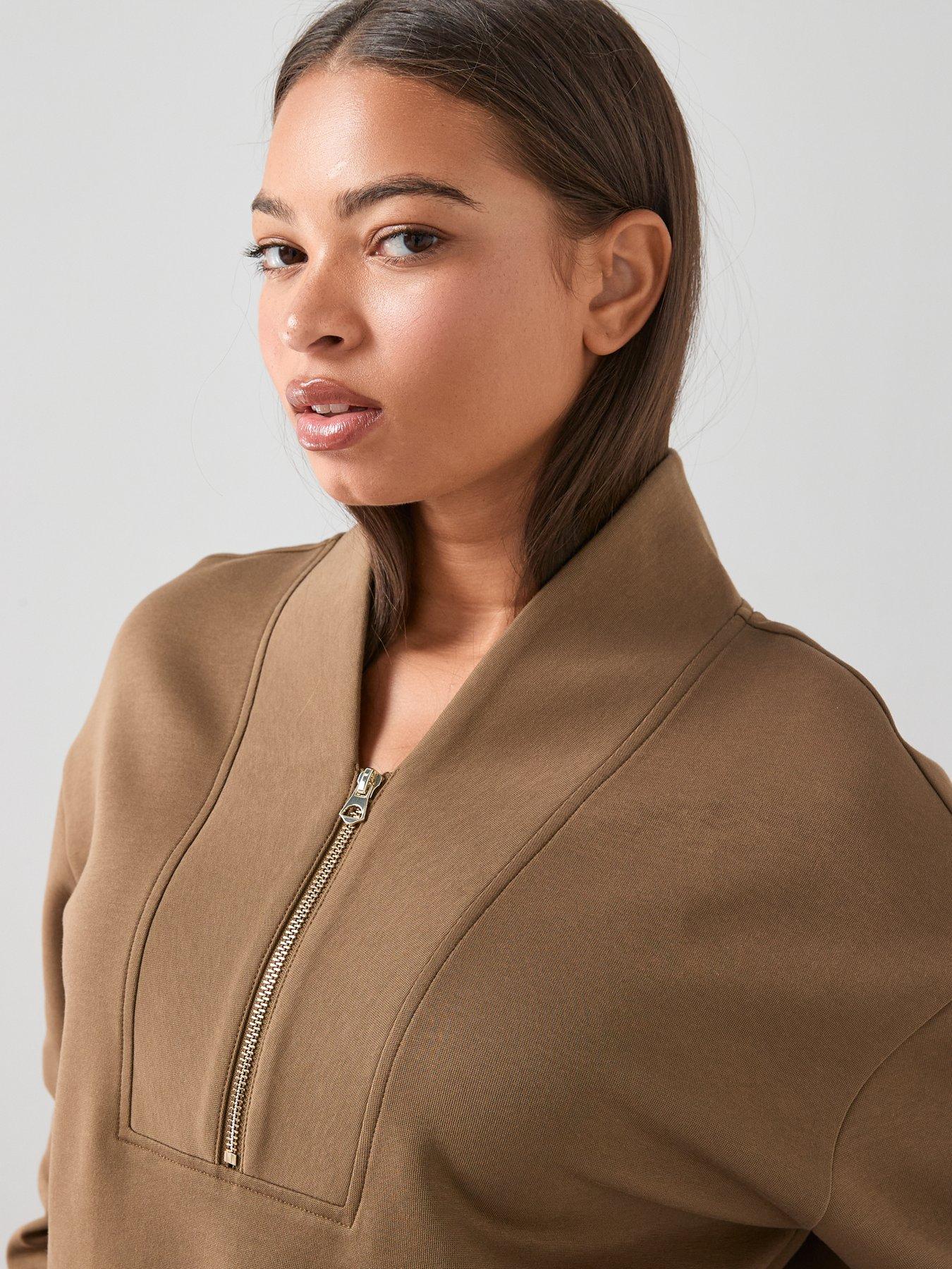 Image 5 of 7 of The Very Collection Curve Half Zip Sweat Co-ord