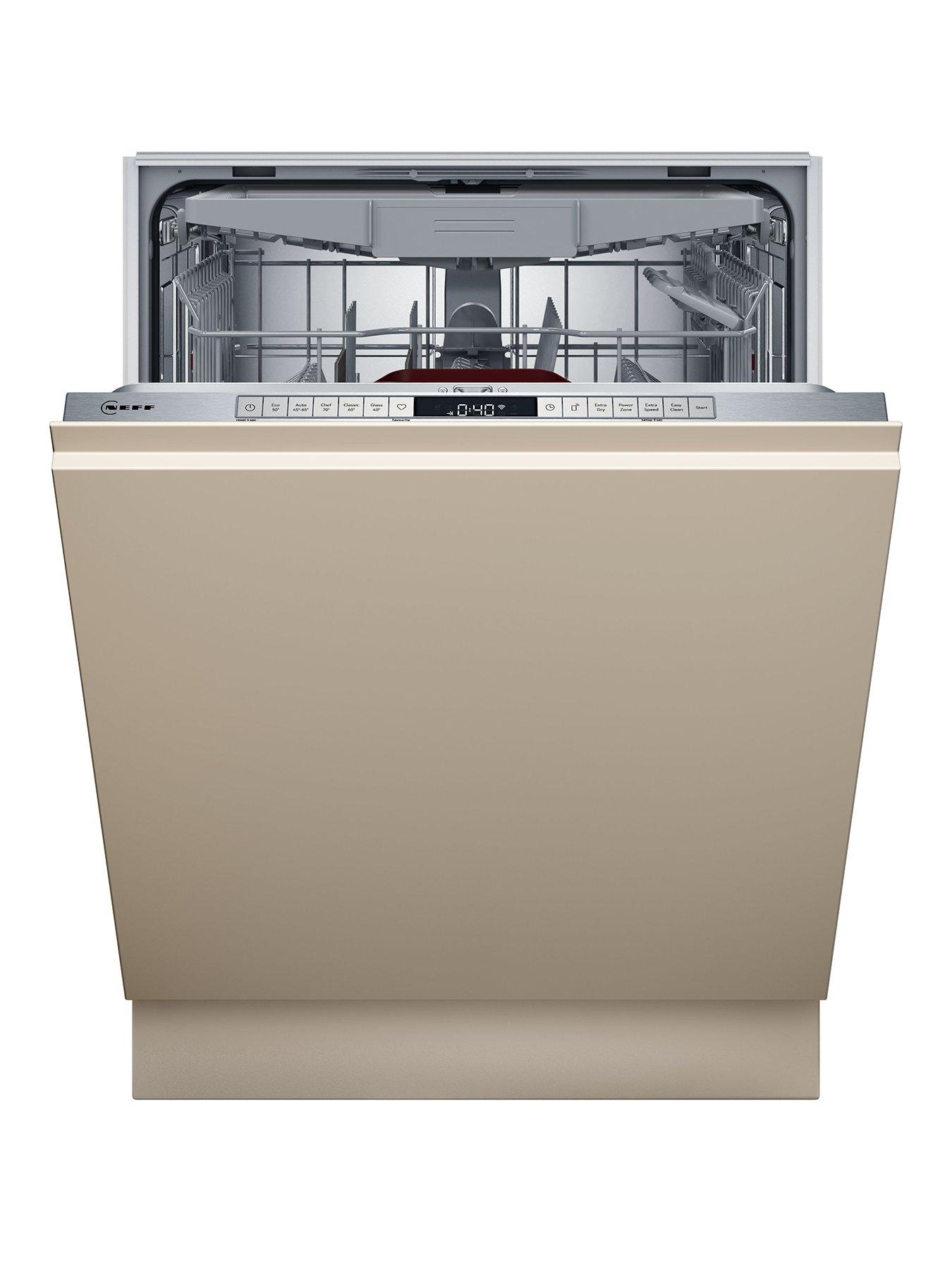 Neff N50 S155HVX00G Full Size, 13-Place Settings Integrated Dishwasher with Extra Dry - Stainless Steel - D Rated