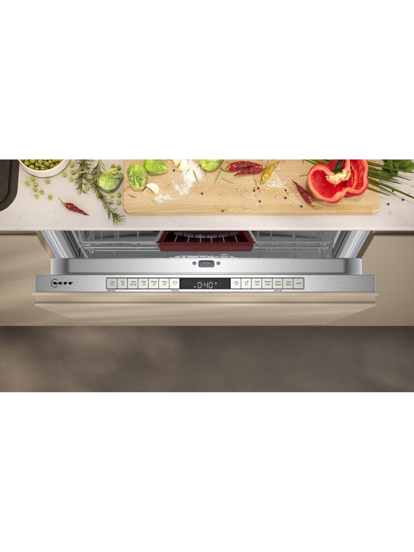 Image 2 of 7 of Neff S155HVX00G, 60cm Built-In Dishwashers, 6 programmes, Flex II baskets, Flex Cutlery Drawer, 5 options, InfoLight, 46dB, 9L, 14 place settings, Polinox