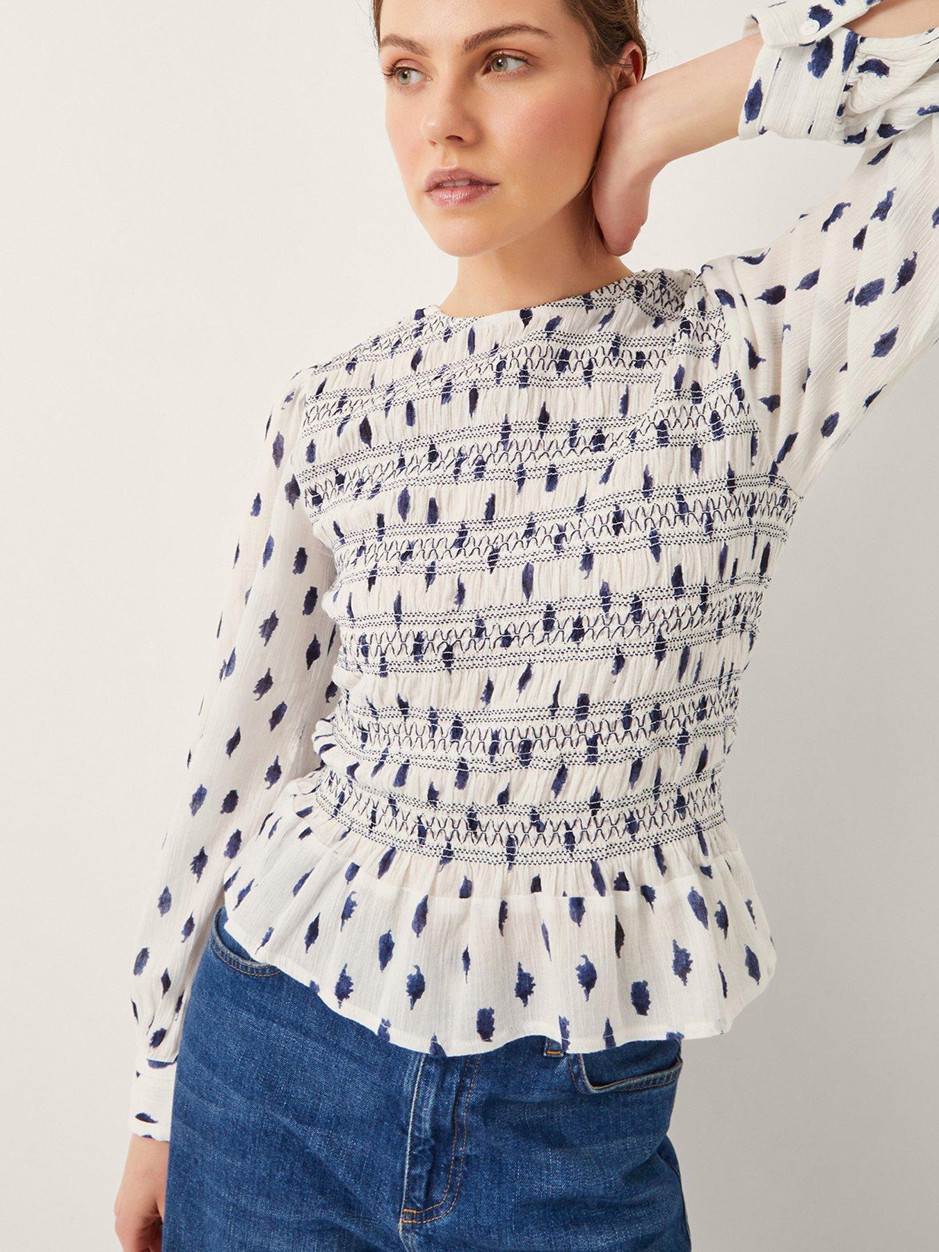 undefined Molly Spot Top - Ivory