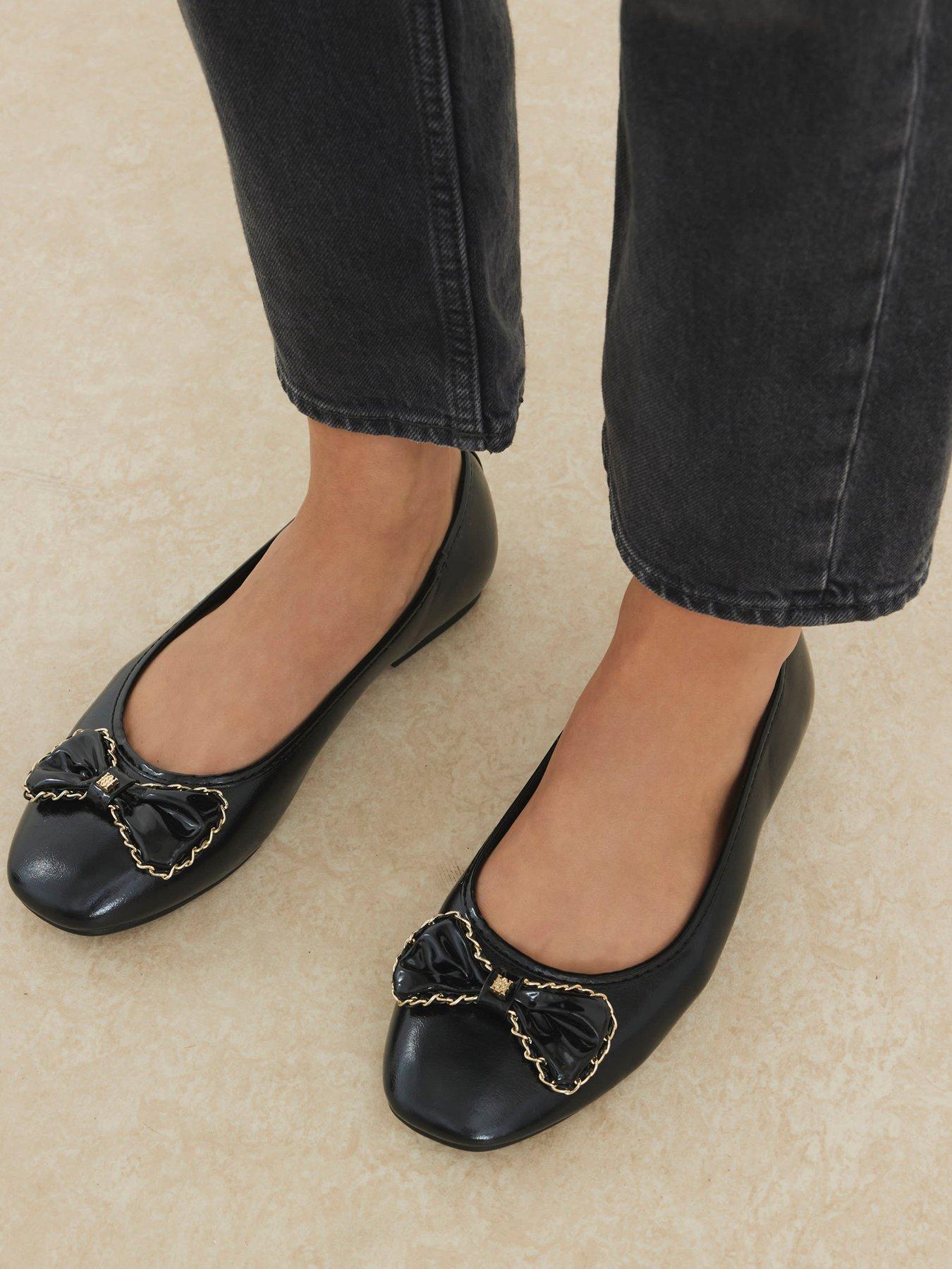 undefined Chain Bow Ballerina - Black