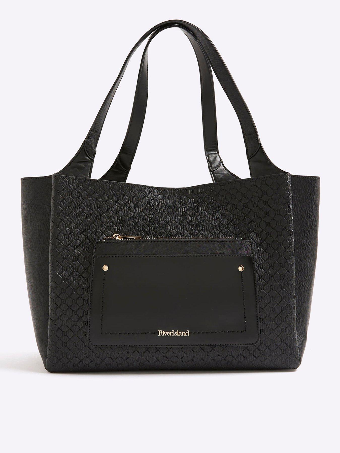 undefined Pocket Front Embossed Shopper Bag