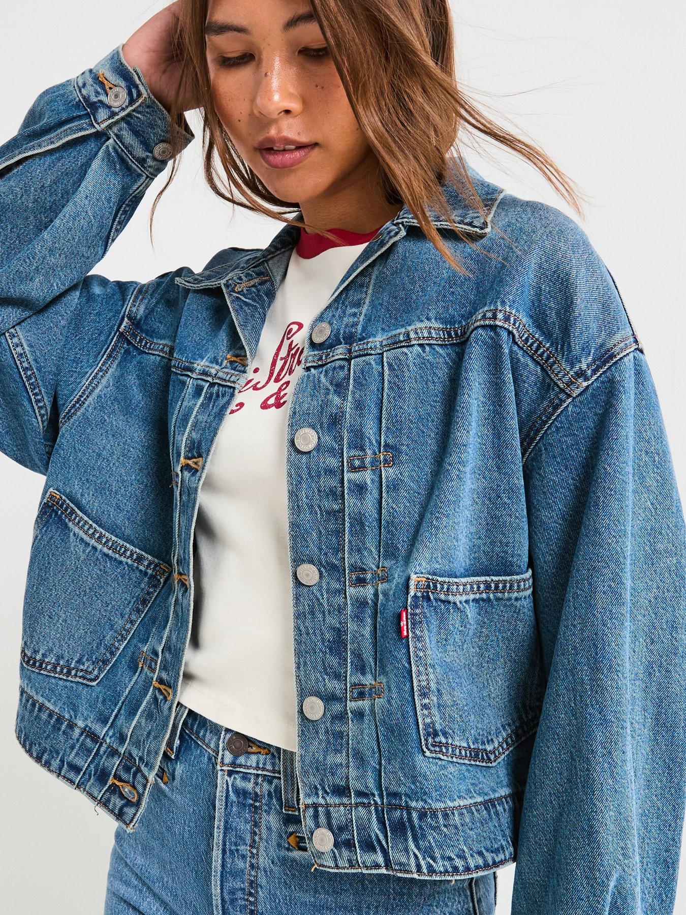 Levi's Balloon Sleeve Trucker Jacket - Missed My Flight No Tie | Very