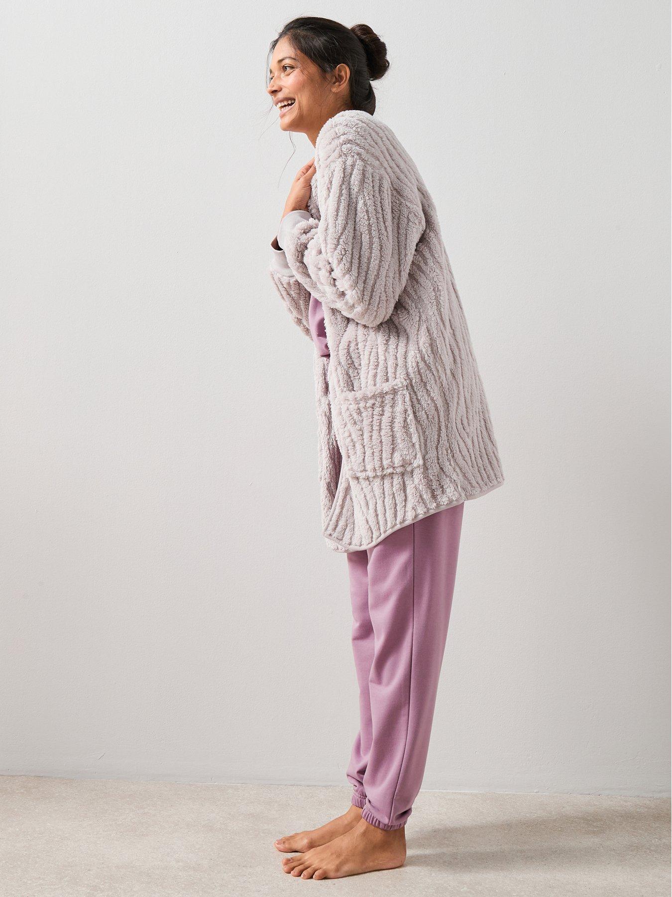 Image 1 of 7 of The Very Collection Textured Longline Cardigan - Pink