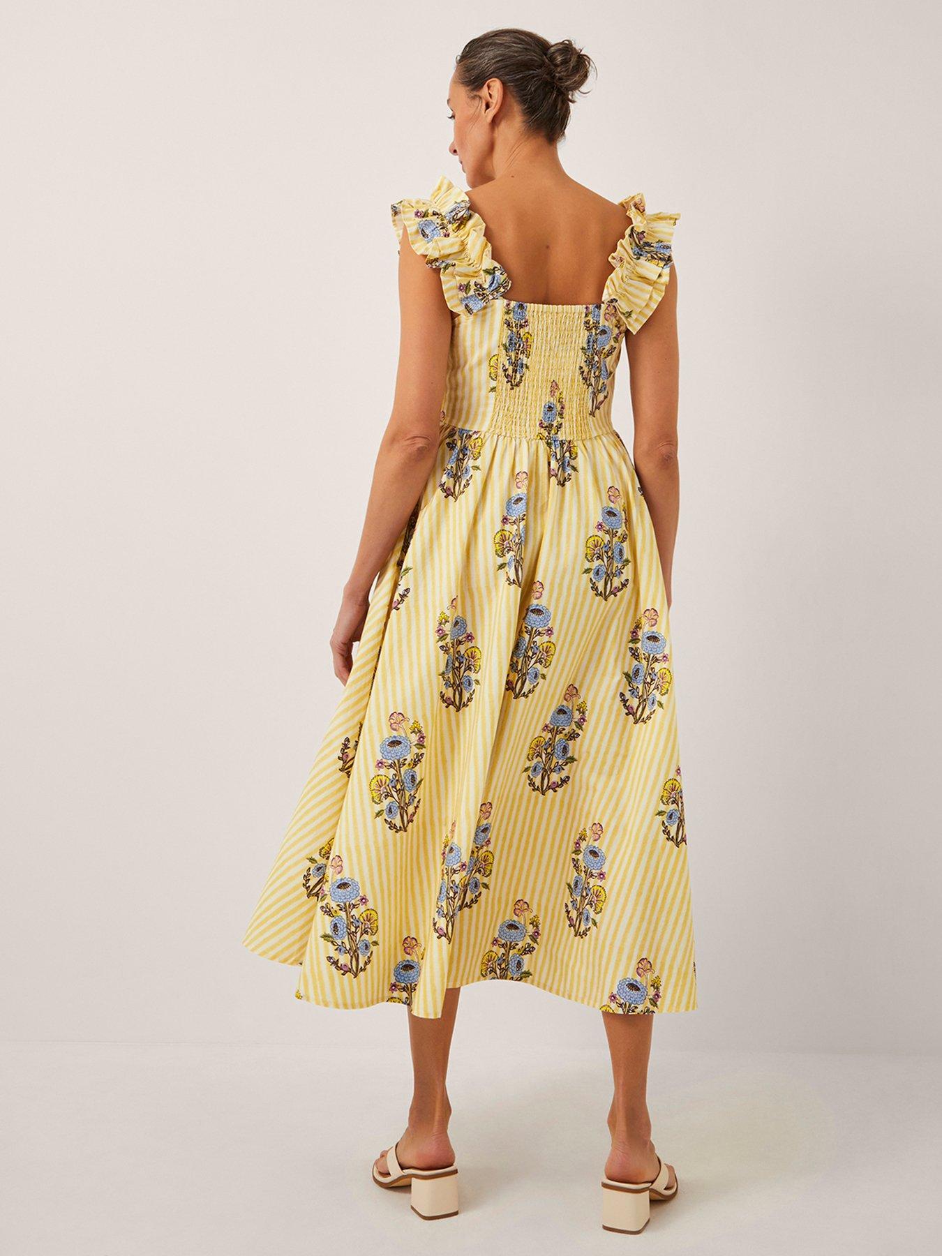 Monsoon Maria Print Dress - Camel | Very