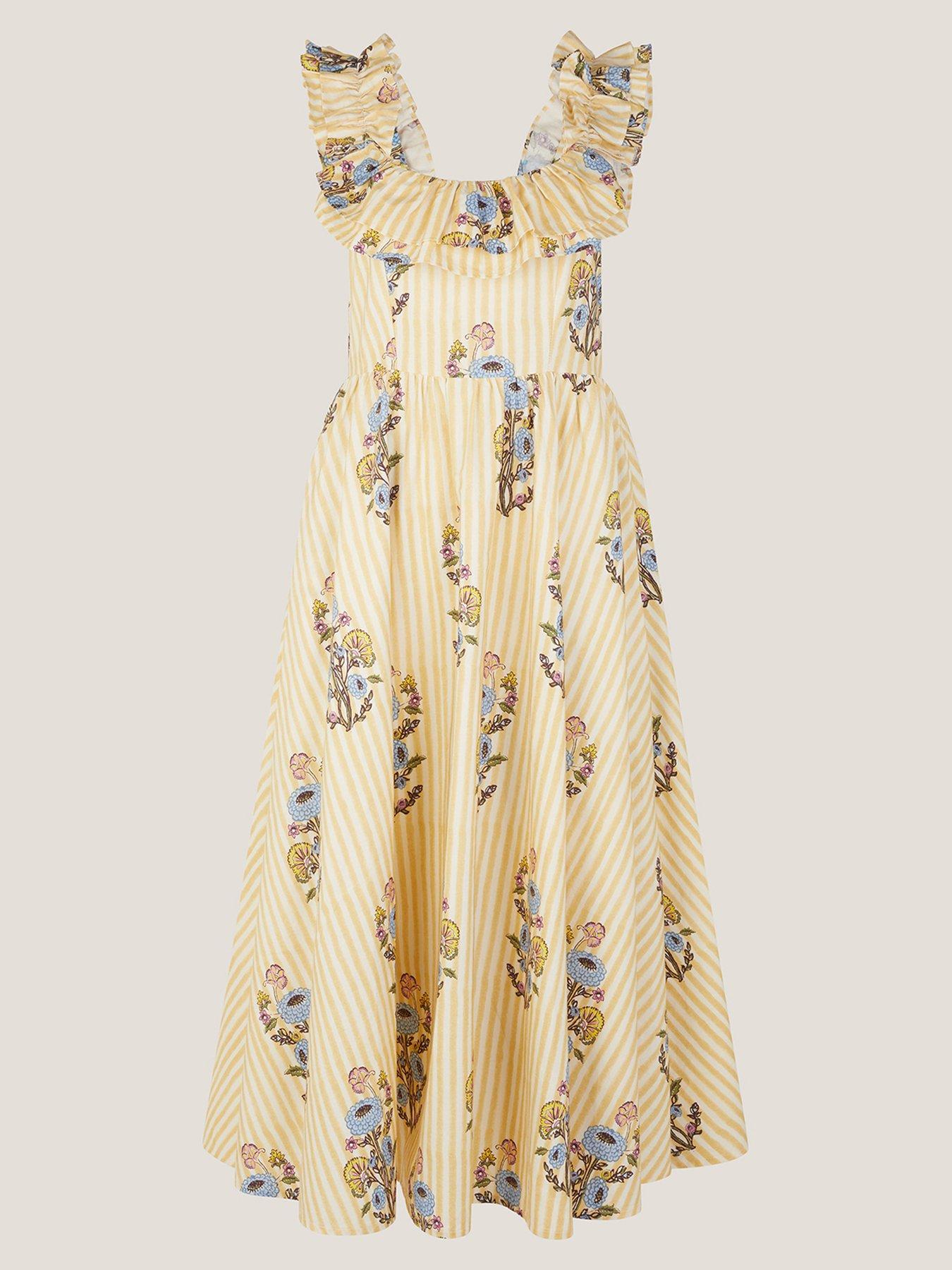 Monsoon Maria Print Dress - Camel | Very