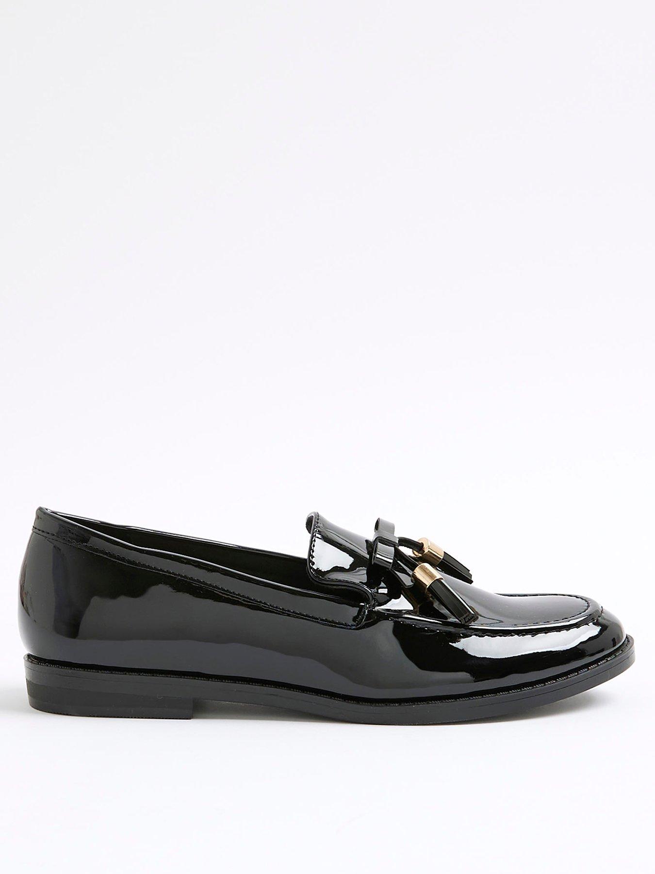 undefined Patent Tassel Loafer - Black