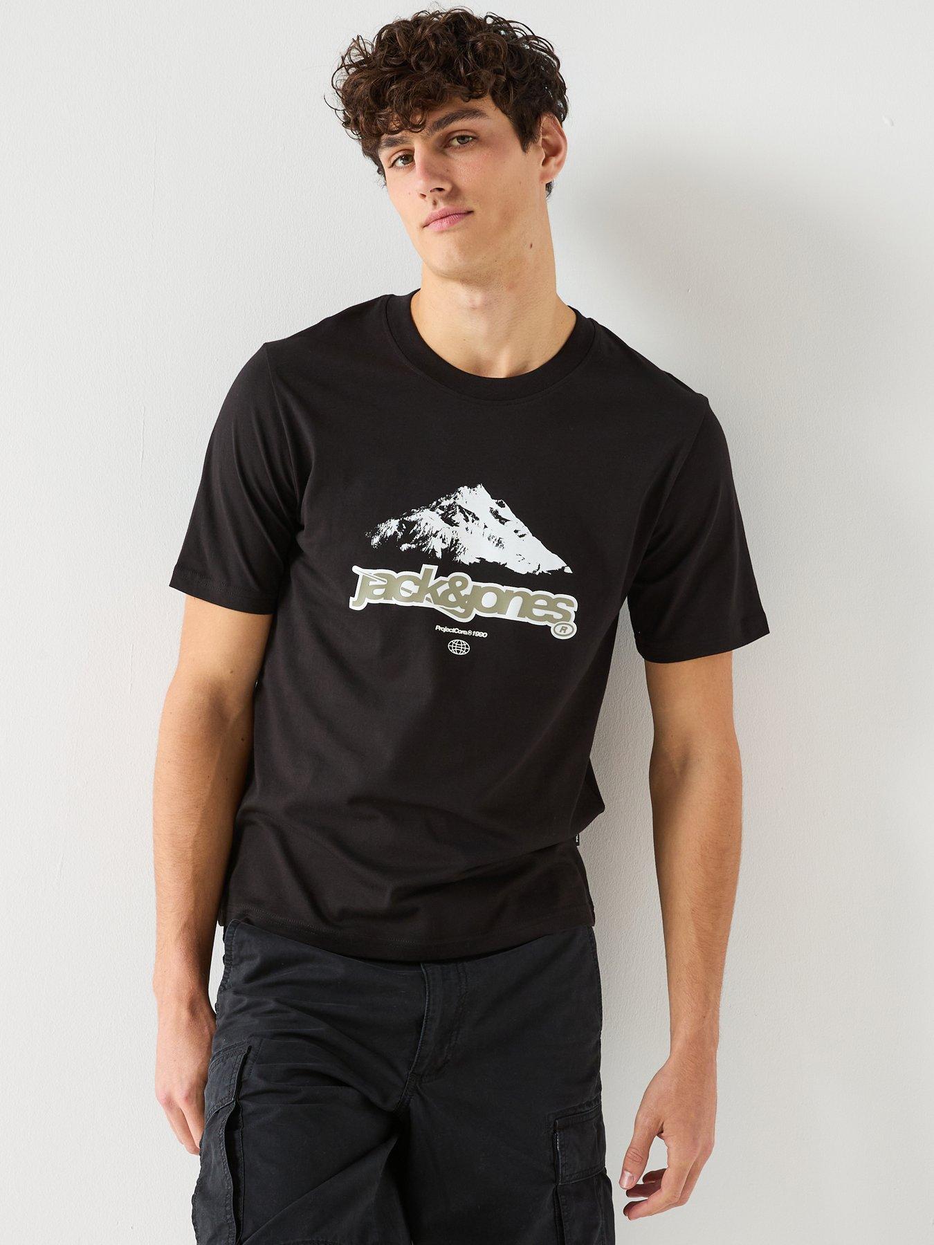Jack & Jones Flare Branding T-Shirt - Black