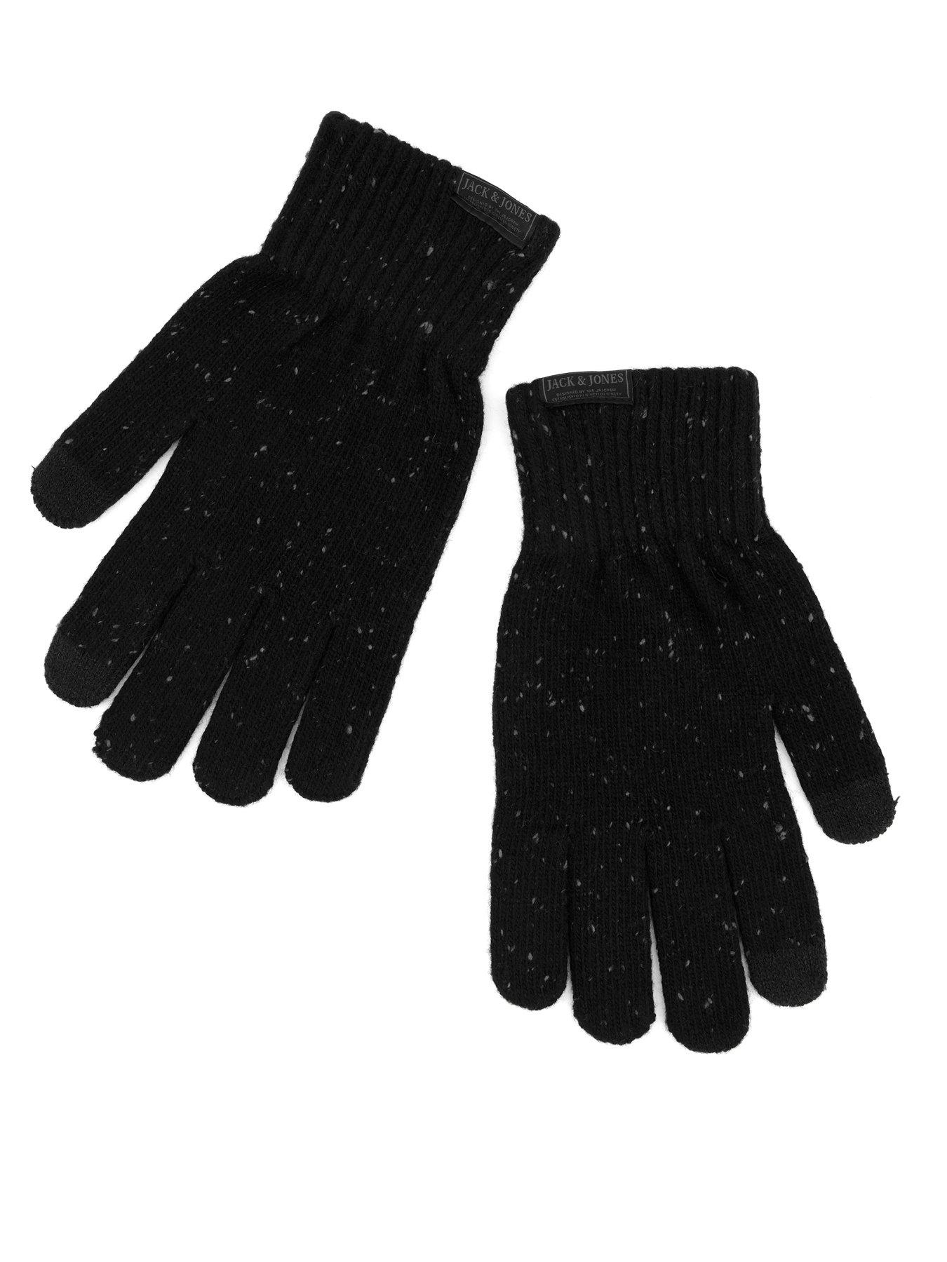 Image 2 of 4 of Jack & Jones Cliff Nap Knitted Gloves - Dark Brown
