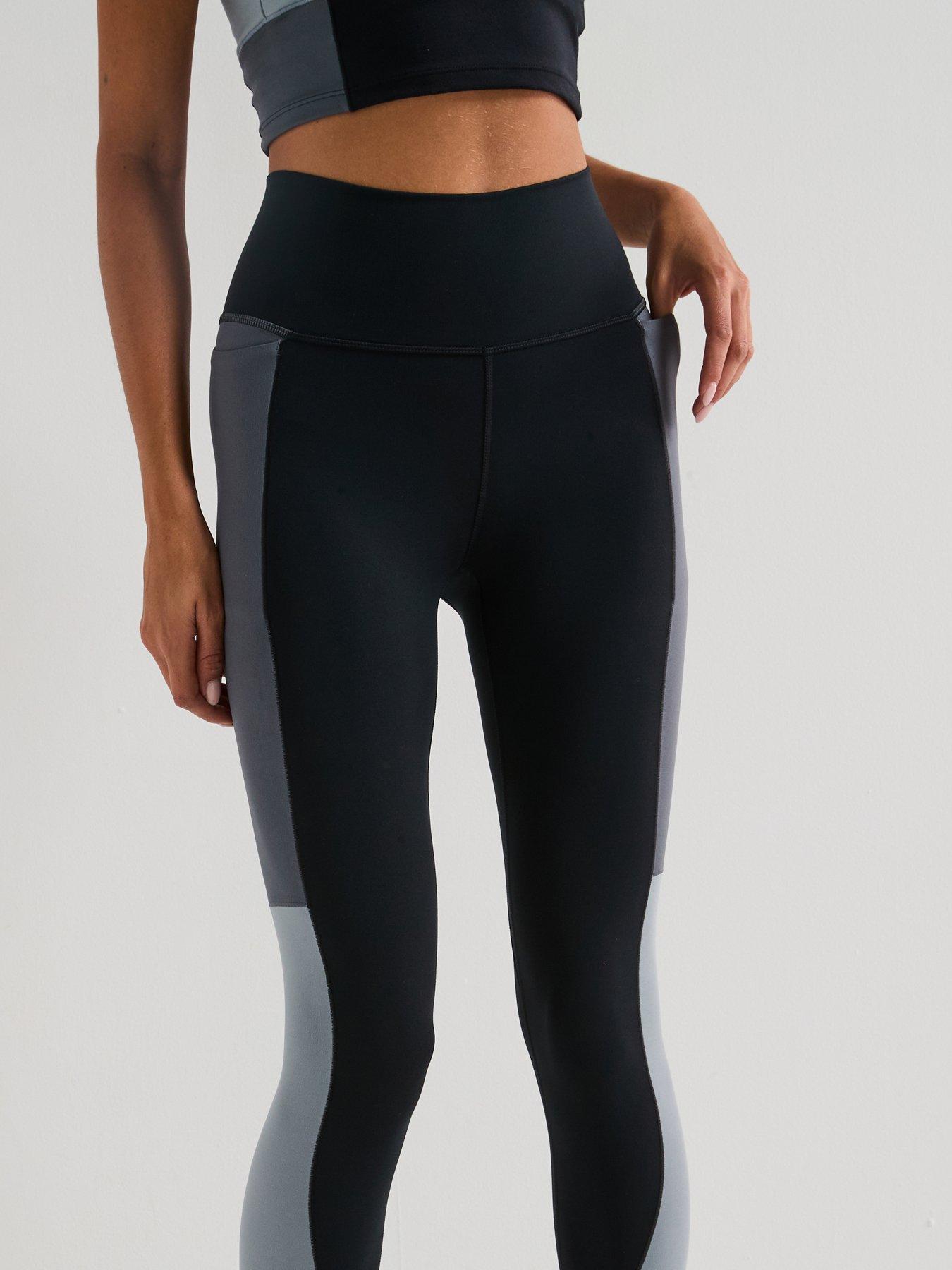 Image 6 of 6 of UNDER ARMOUR Womens Training Meridian Colourblock Ankle Tights - Black