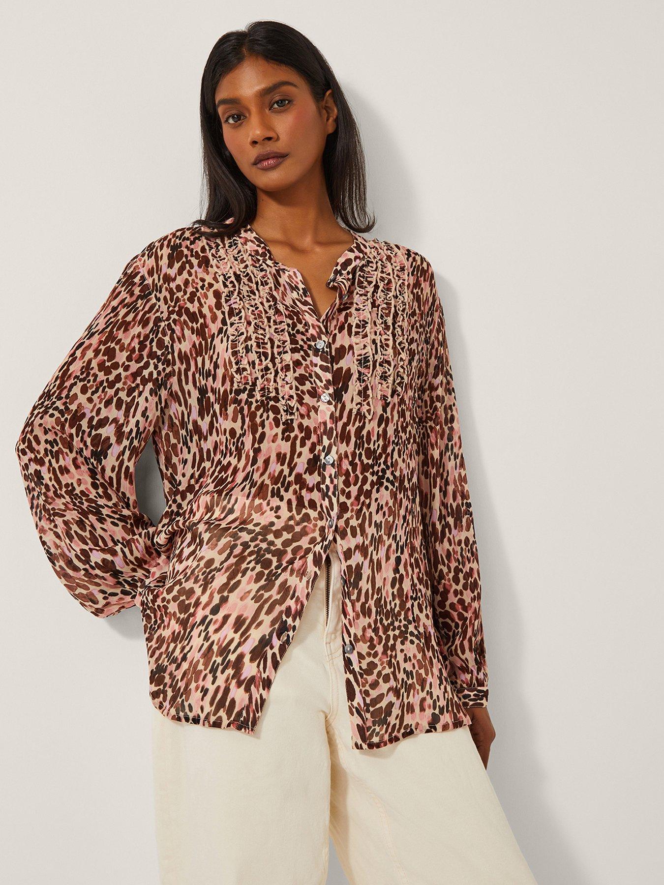 undefined Sisi Animal Blouse - Pink