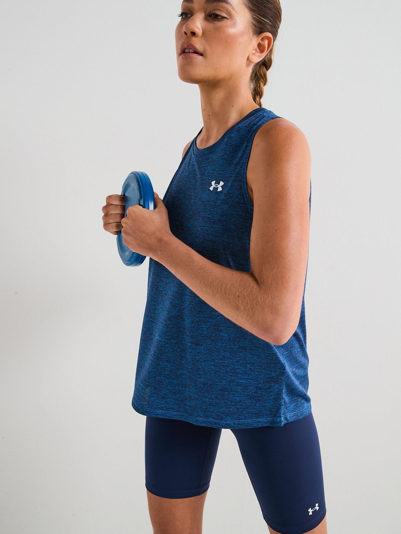 UNDER ARMOUR: Womens Training Motion Bike Shorts - Navy