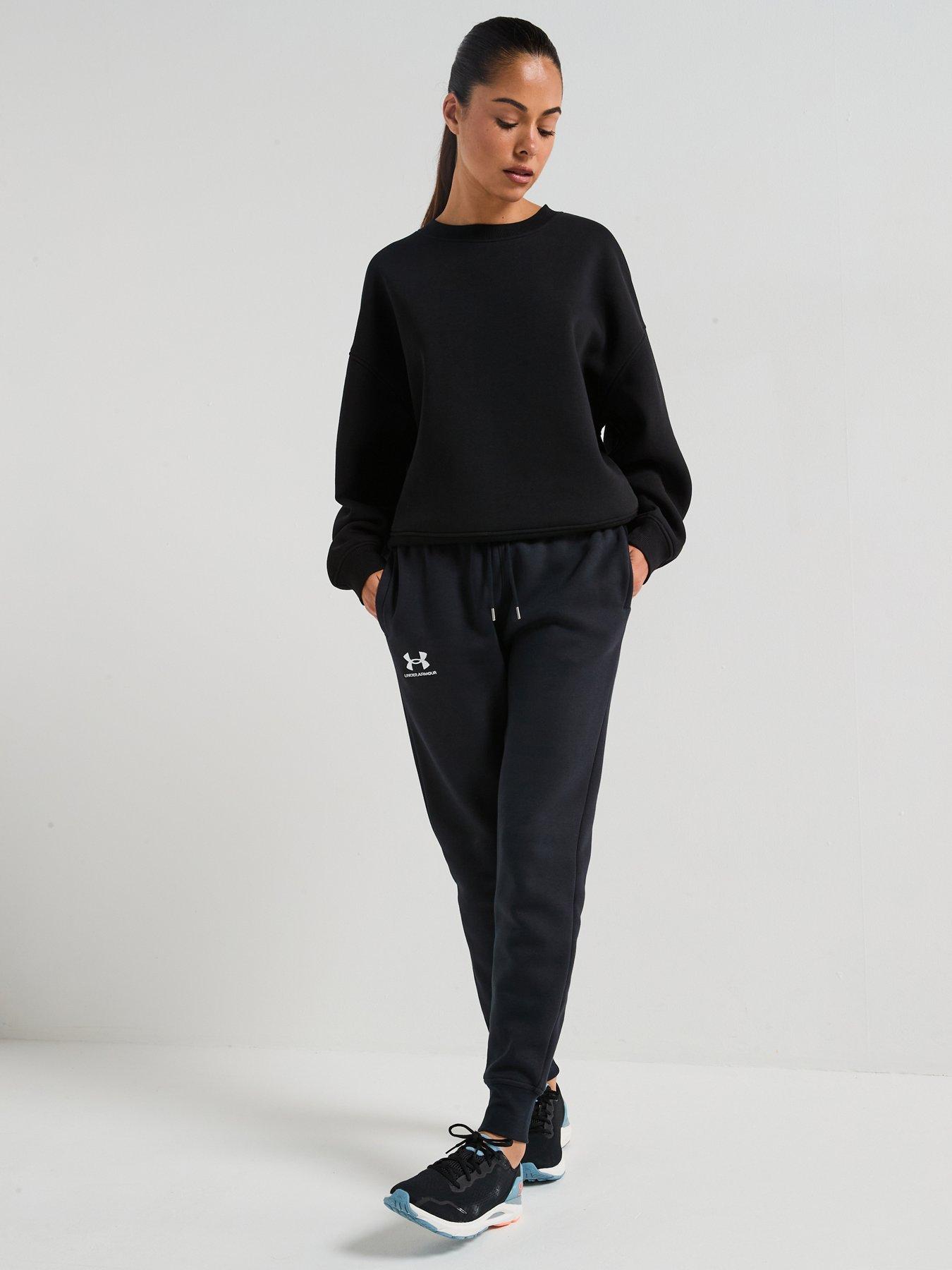 UNDER ARMOUR Womens Training Icon Fleece Joggers - Black