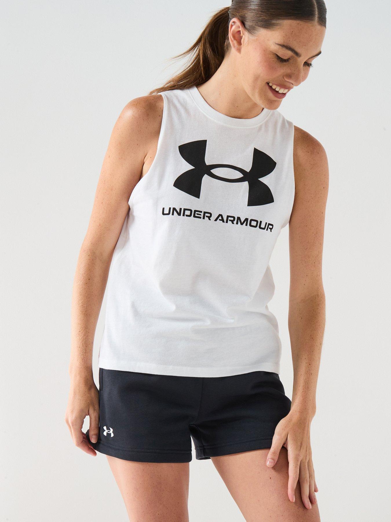 Image 5 of 5 of UNDER ARMOUR Womens Training Rival Fleece Shorts - Black