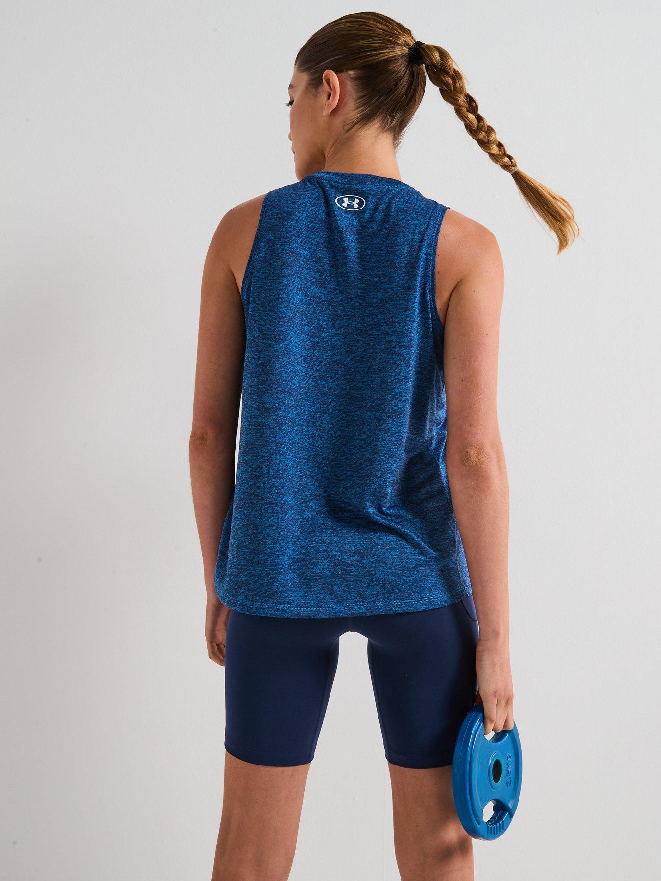Image 2 of 6 of UNDER ARMOUR Womens Training Tech Twist Tank - Blue