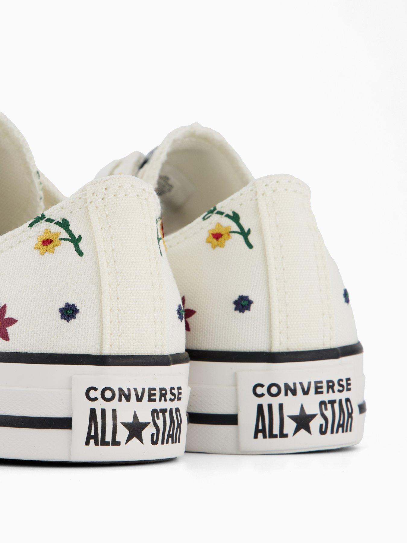 Low Top Very White Converse All Star Leda Converse Converse Womens