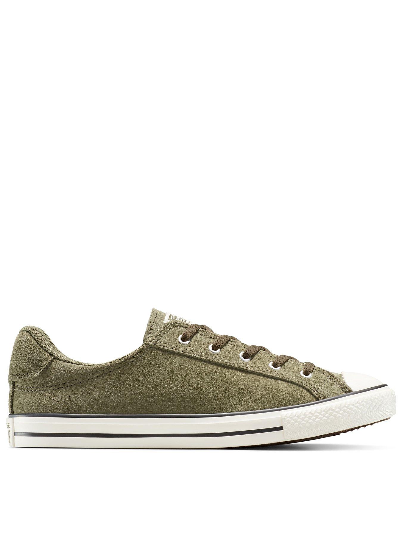undefined Womens Converse Chuck Taylor All Star Dainty Lucky Suede Low Top -Green